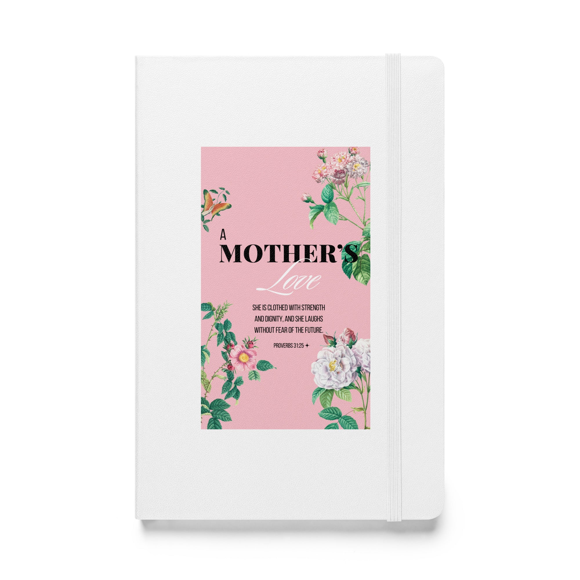 Hardcover bound notebook - Proverbs 31:25