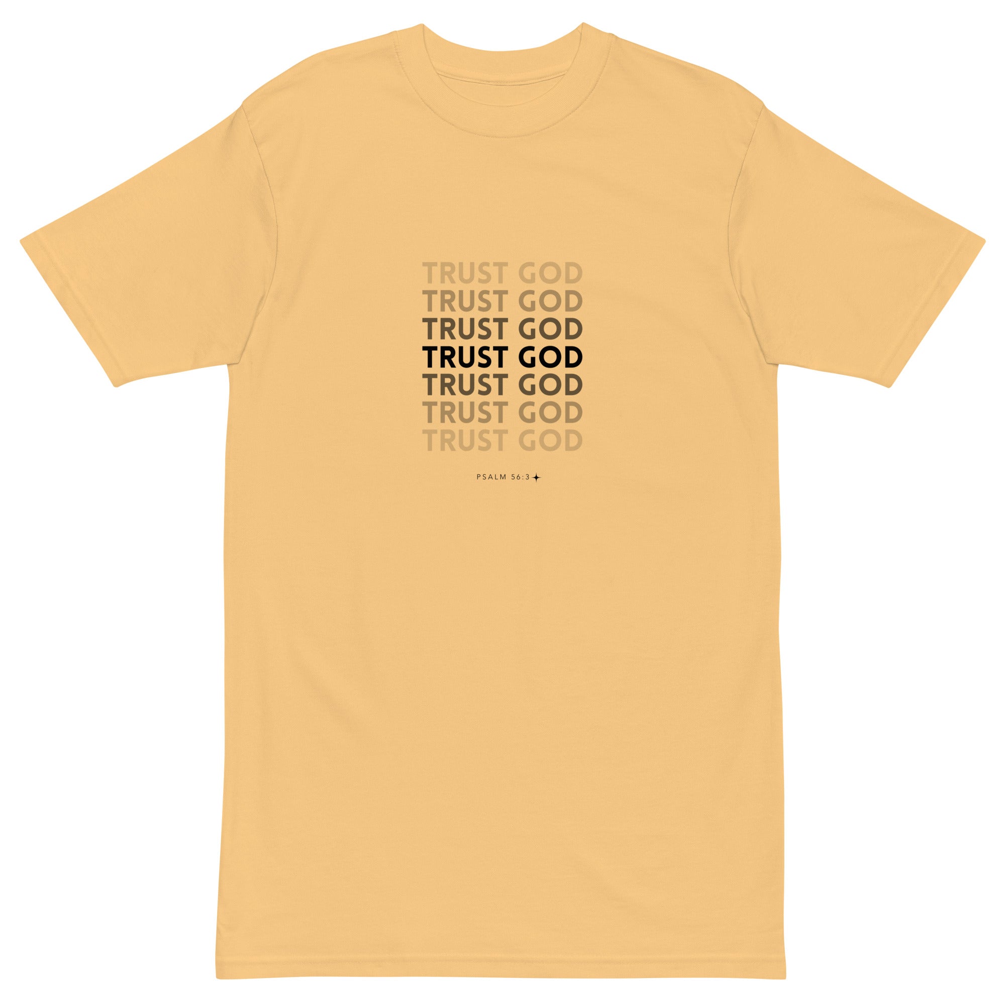 Men’s premium heavyweight tee - Psalm 56:3