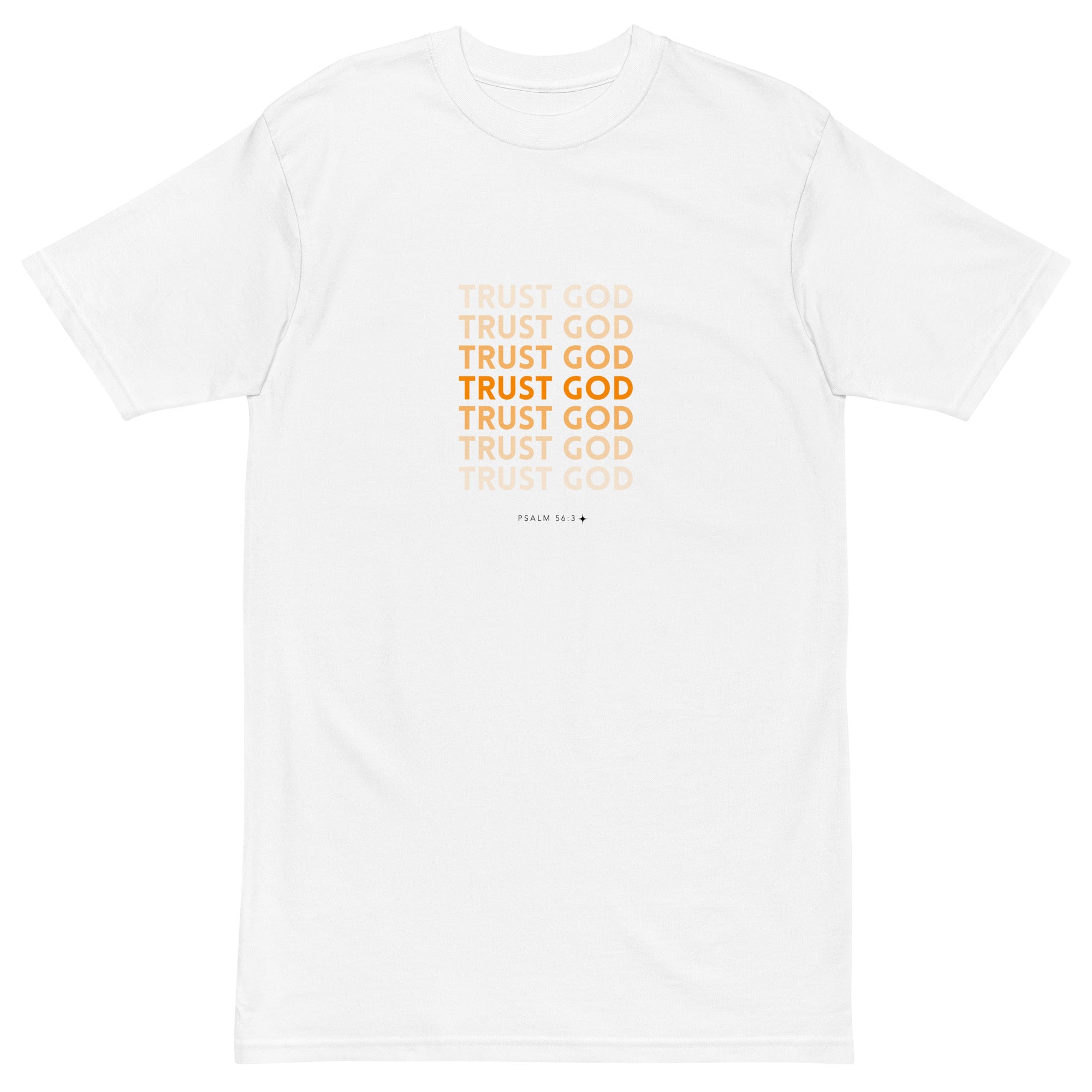 Men’s premium heavyweight tee - Psalm 56:3
