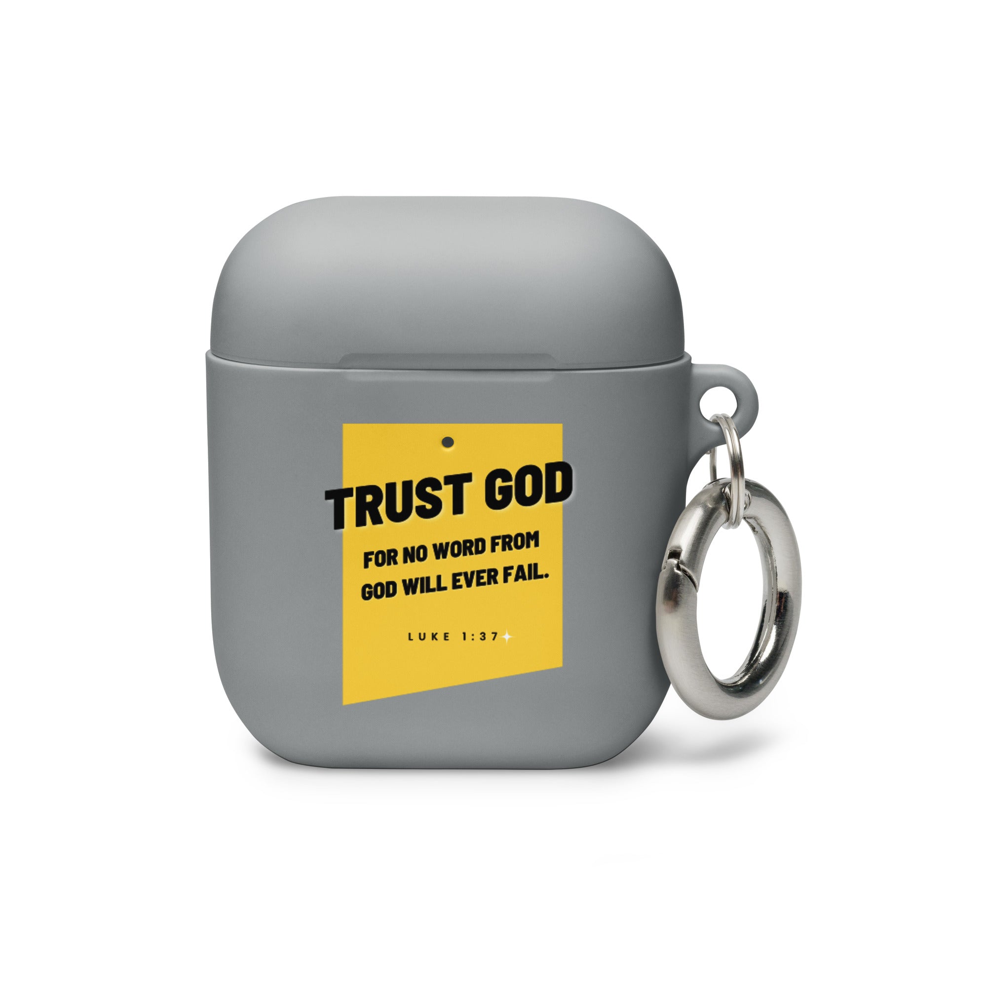 Rubber Case for AirPods Case - Luke 1:37