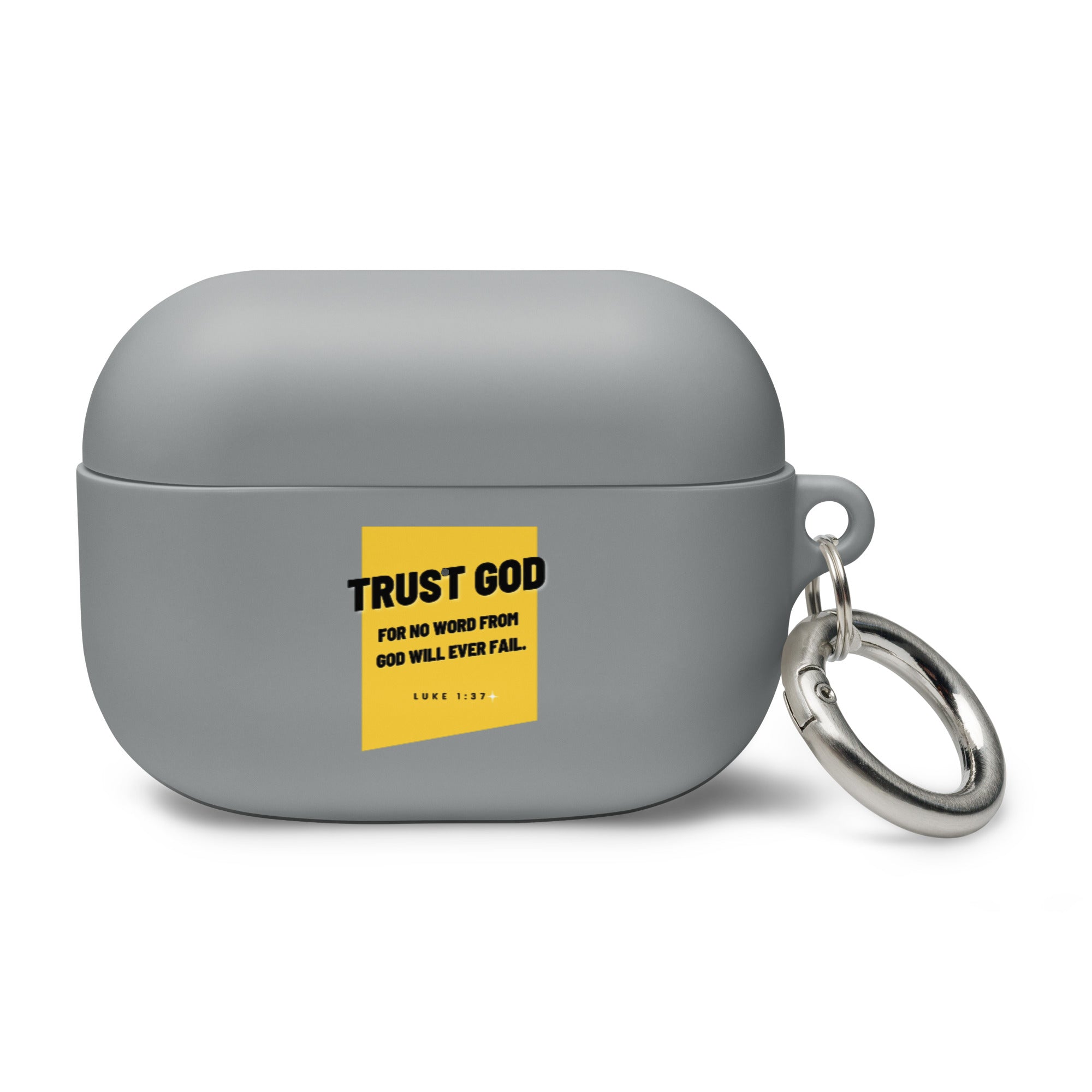 Rubber Case for AirPods Case - Luke 1:37