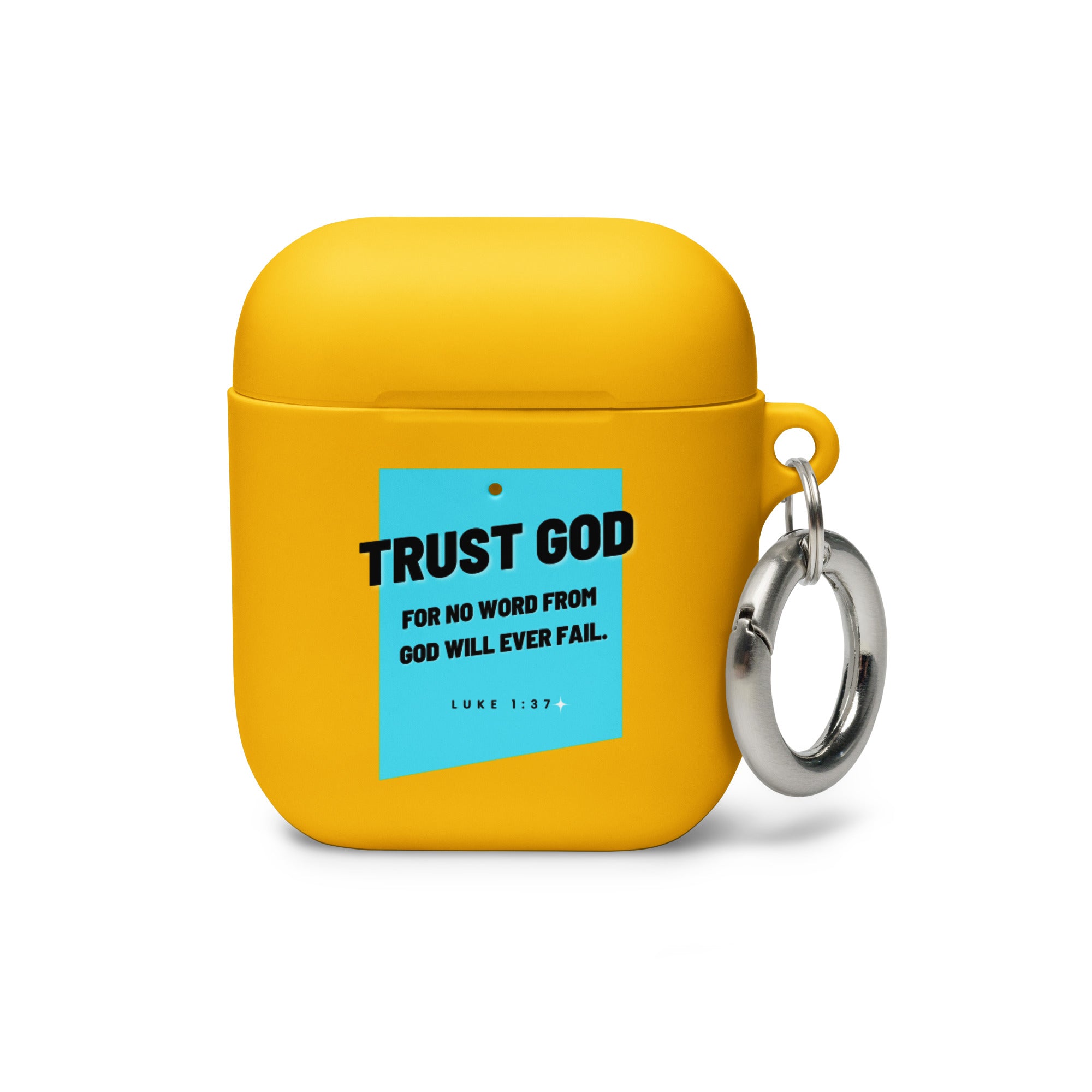 Rubber Case for AirPods Case - Luke 1:37