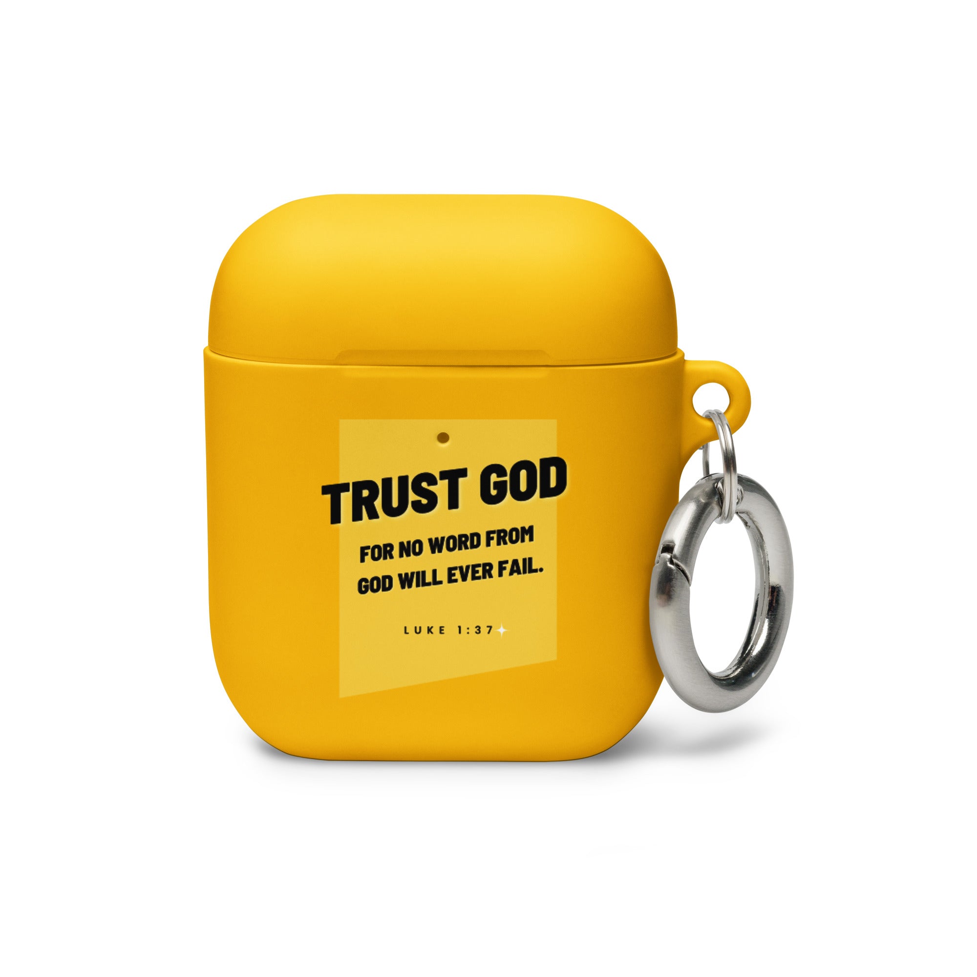 Rubber Case for AirPods Case - Luke 1:37