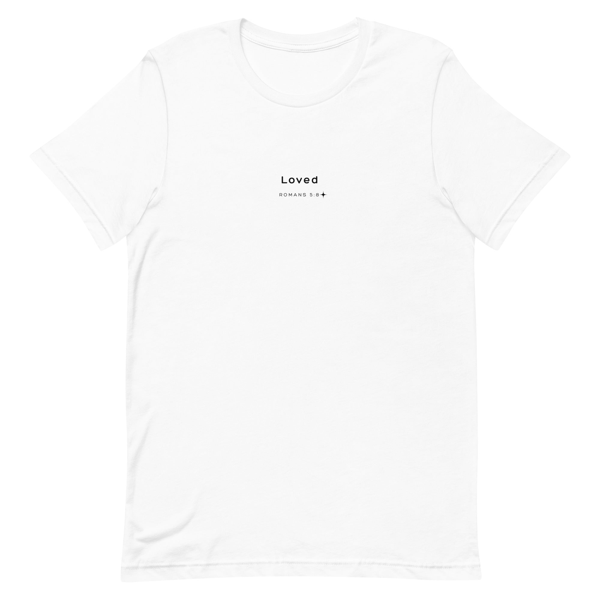 Unisex t-shirt - Romans 5:8
