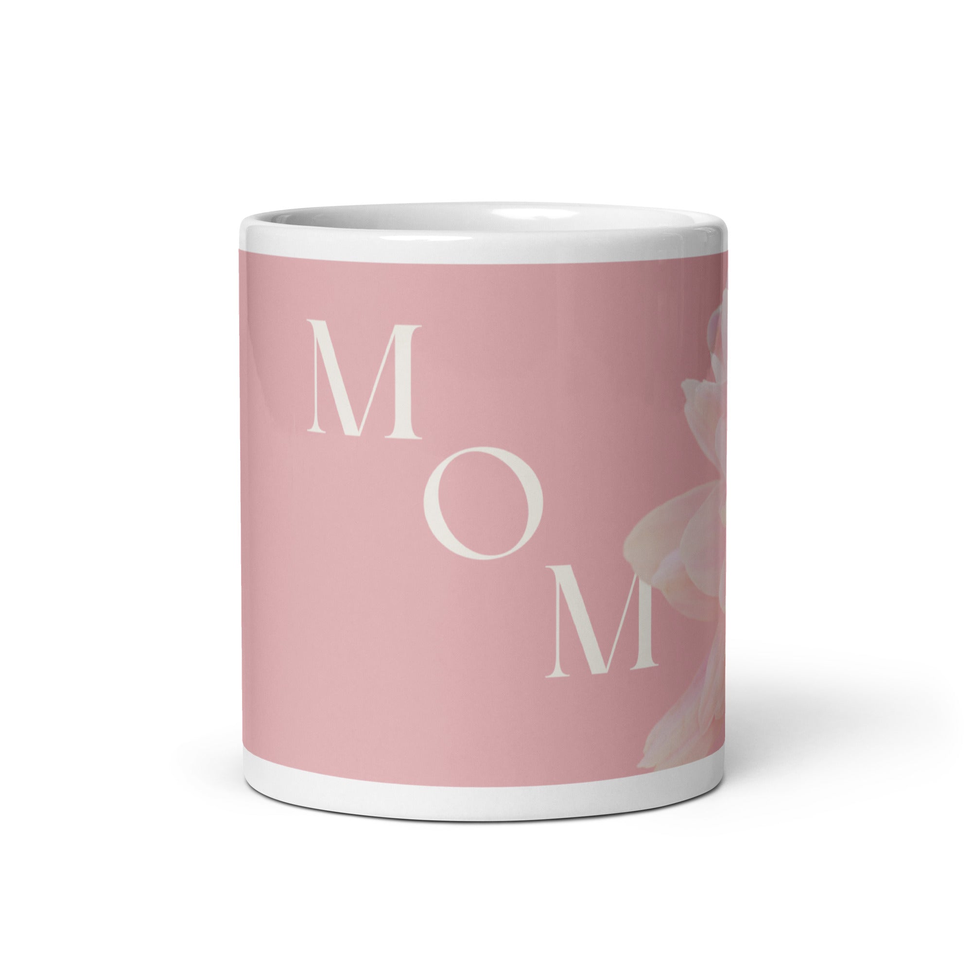 White glossy mug - love you Mom