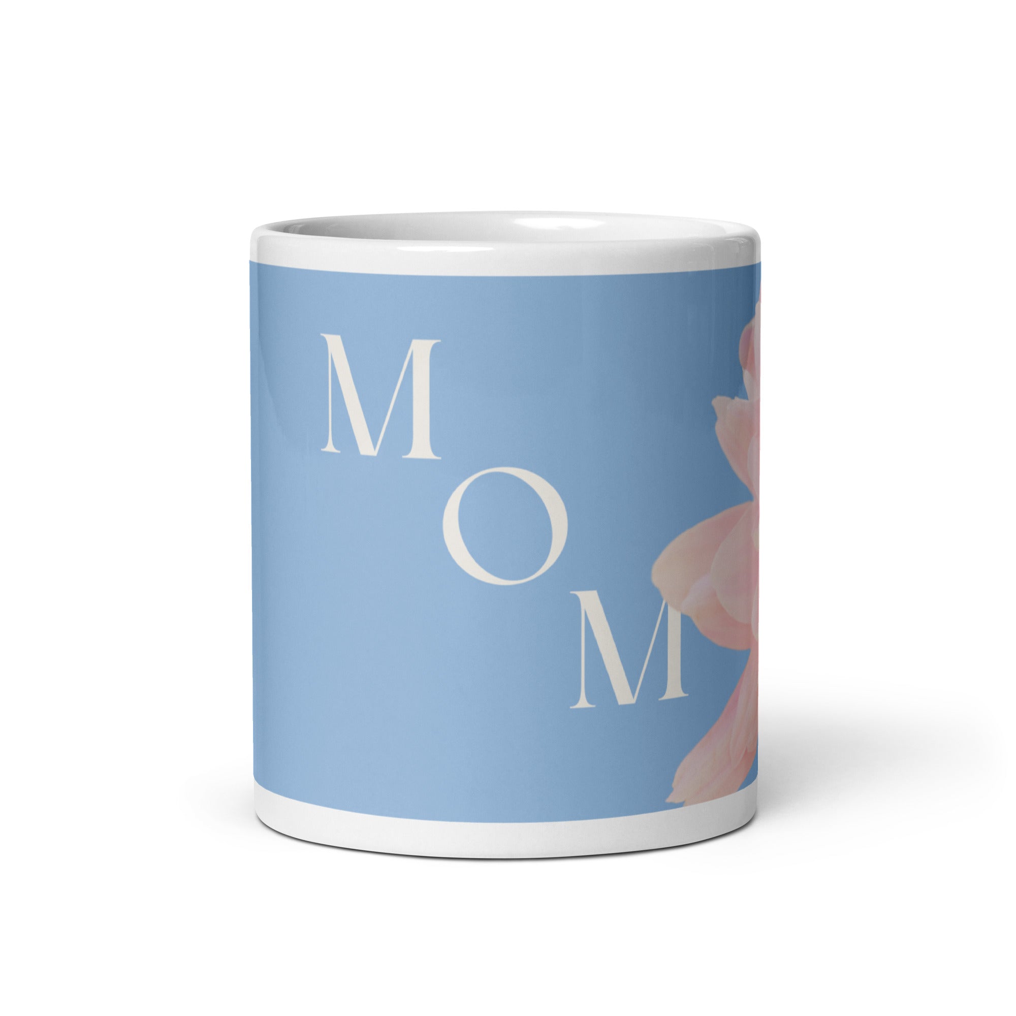White glossy mug - love you Mom