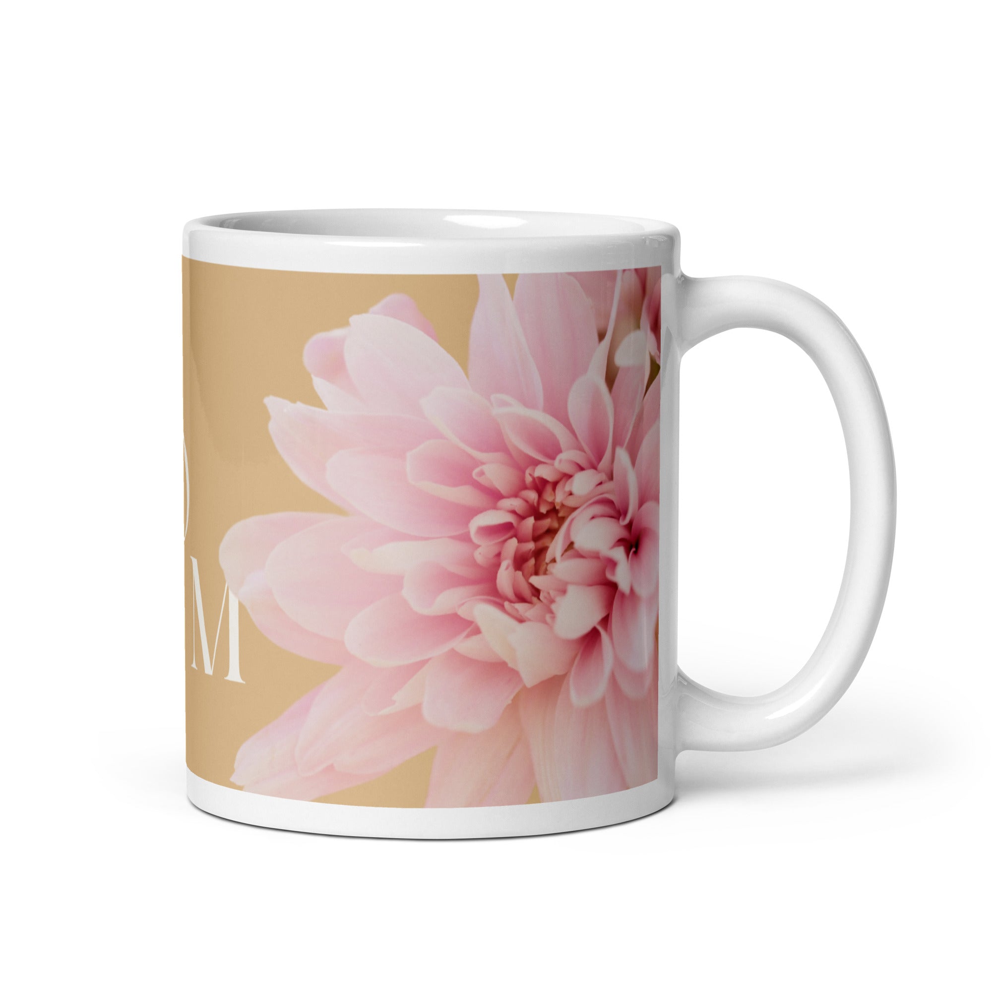 White glossy mug - love you Mom