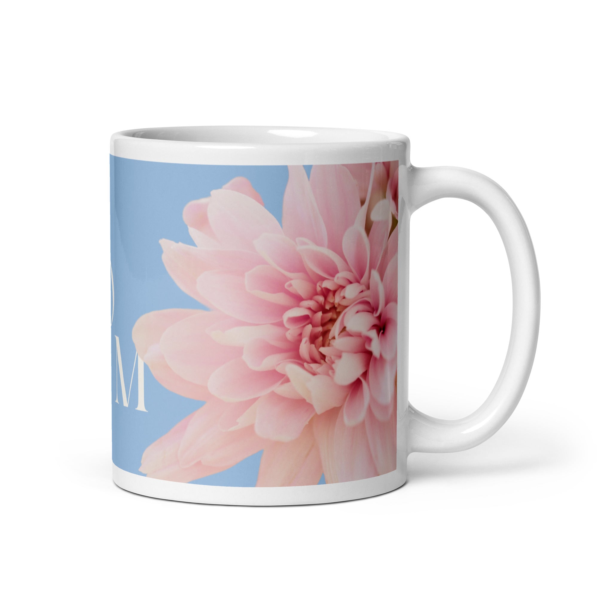 White glossy mug - love you Mom