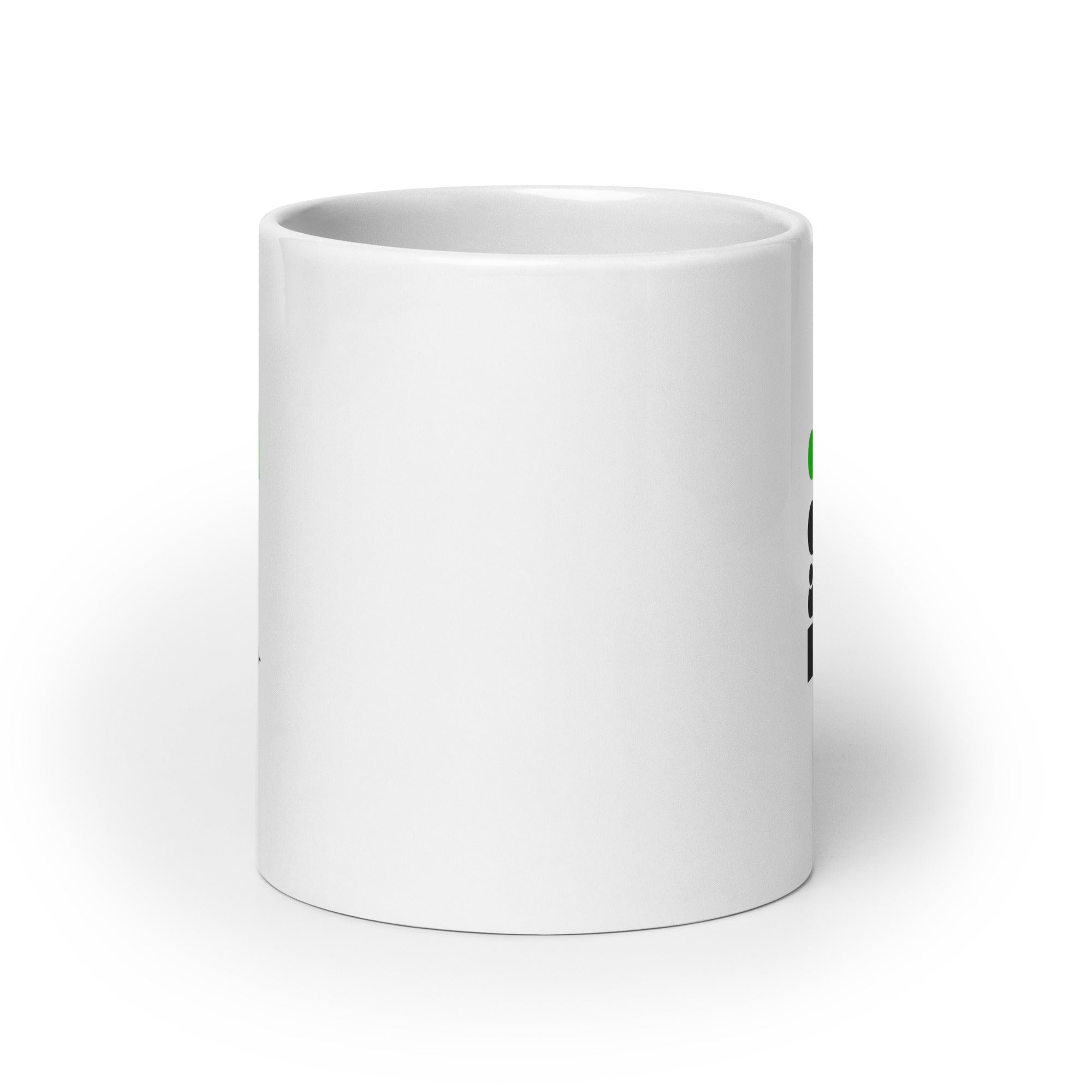 White glossy mug - Matthew 19:26