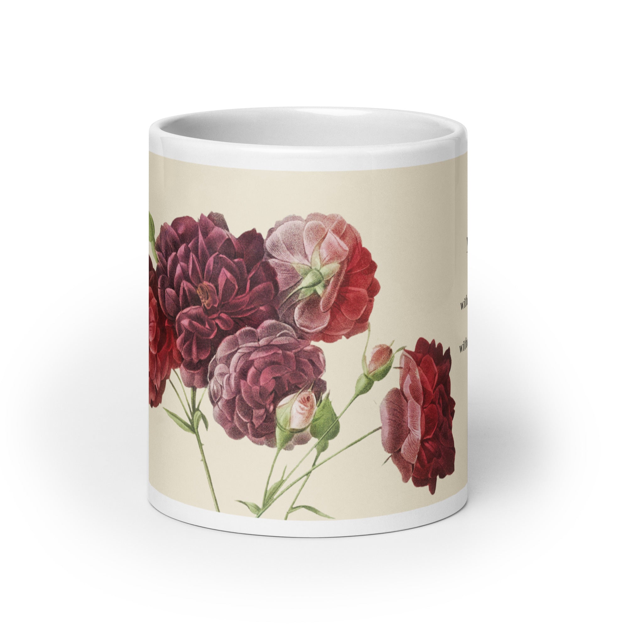 White glossy mug - Mother - Proverbs 31:25