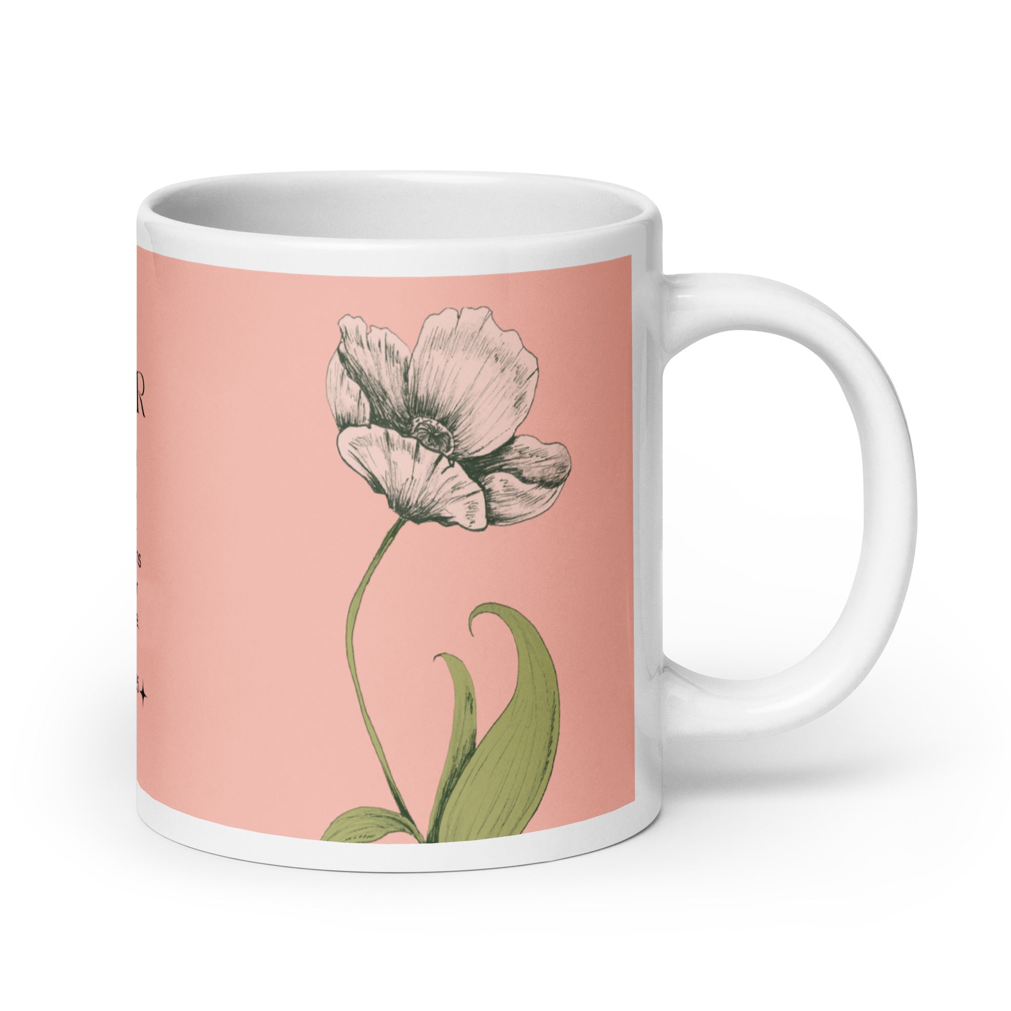 White glossy mug - Mother - Proverbs 31:25