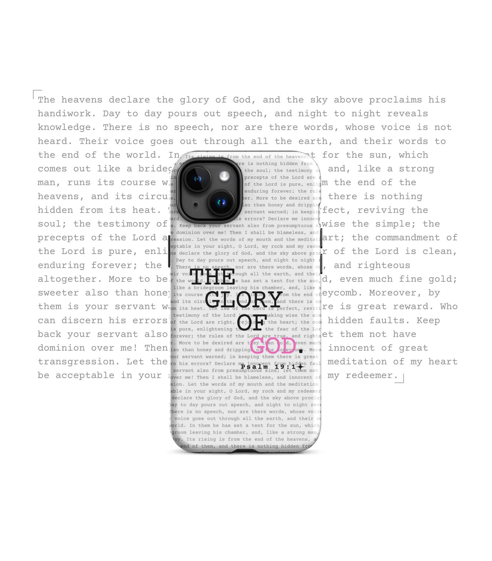 Psalm 19 - iPhone Cases