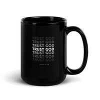 Black Glossy Mug - Psalm 56:3