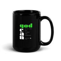 Black Glossy Mug - Matthew 19:26