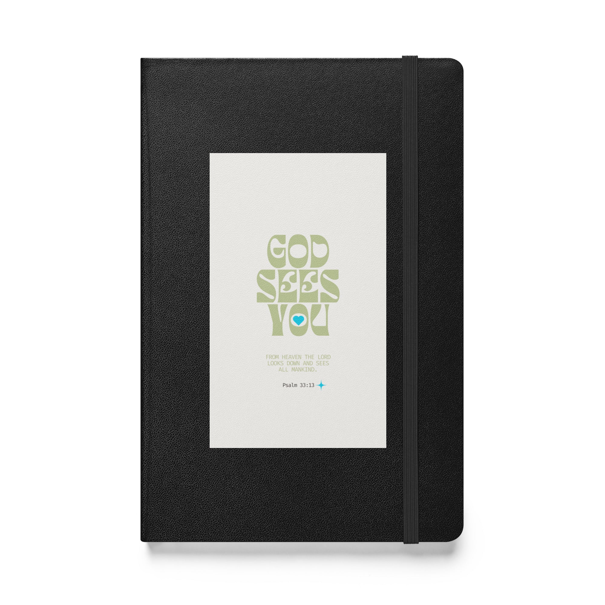 Hardcover bound notebook - Psalm 33:13