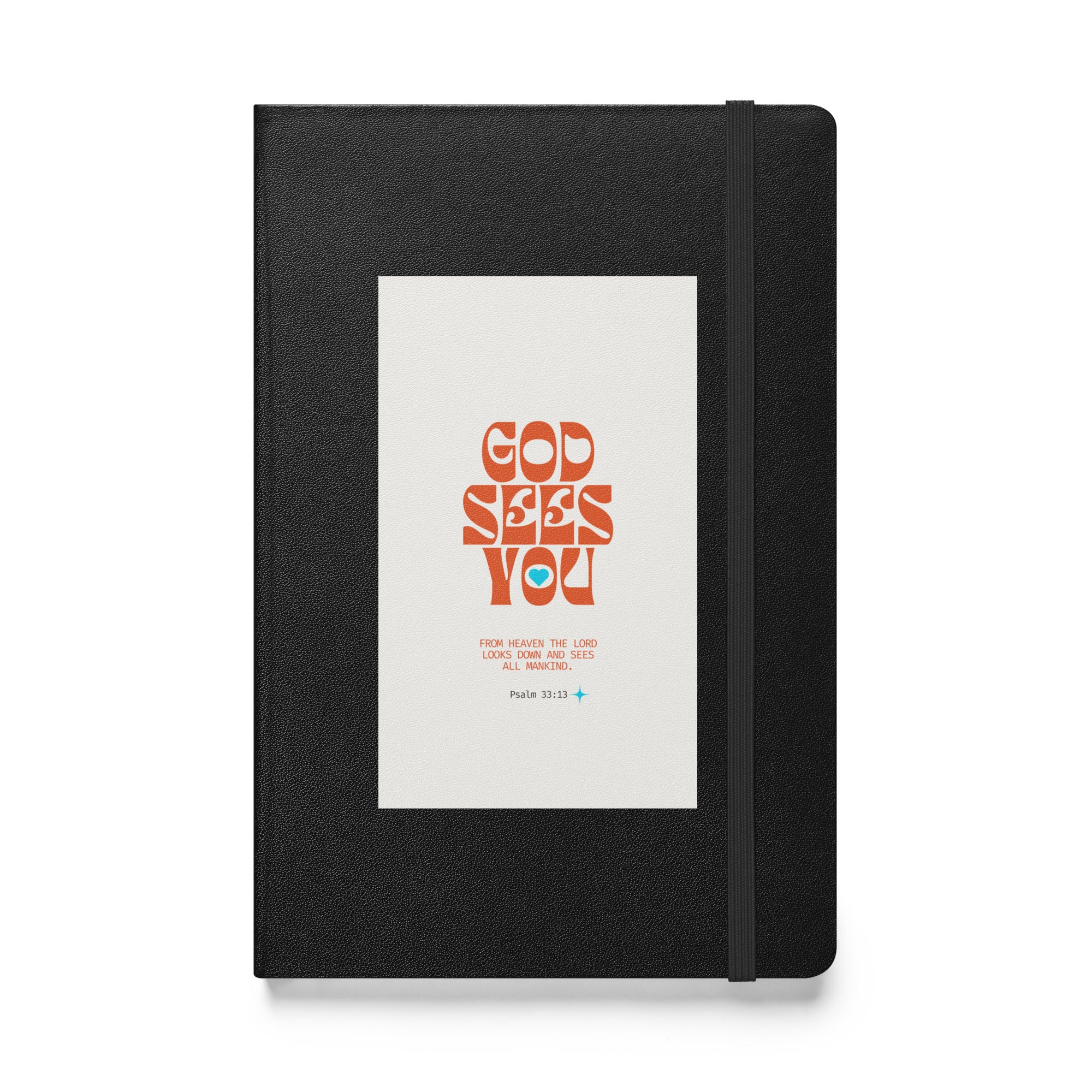 Hardcover bound notebook - Psalm 33:13