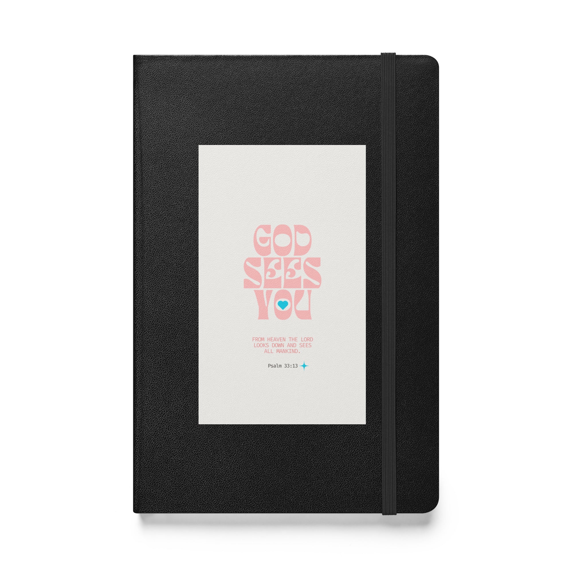 Hardcover bound notebook - Psalm 33:13