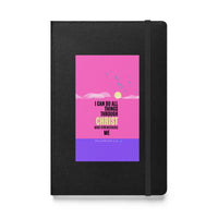 Hardcover bound notebook - Philippians 4:13