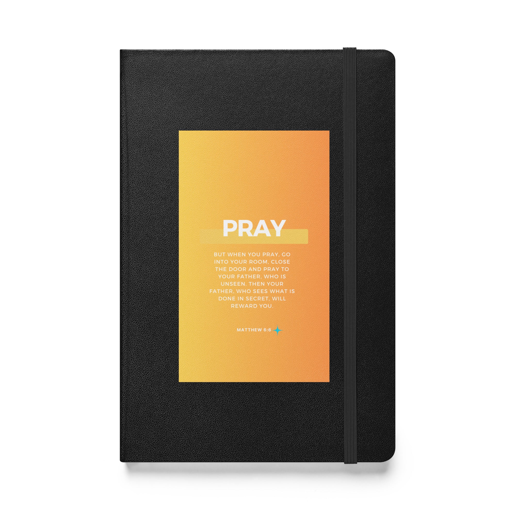 Hardcover bound notebook - Matthew 6:6