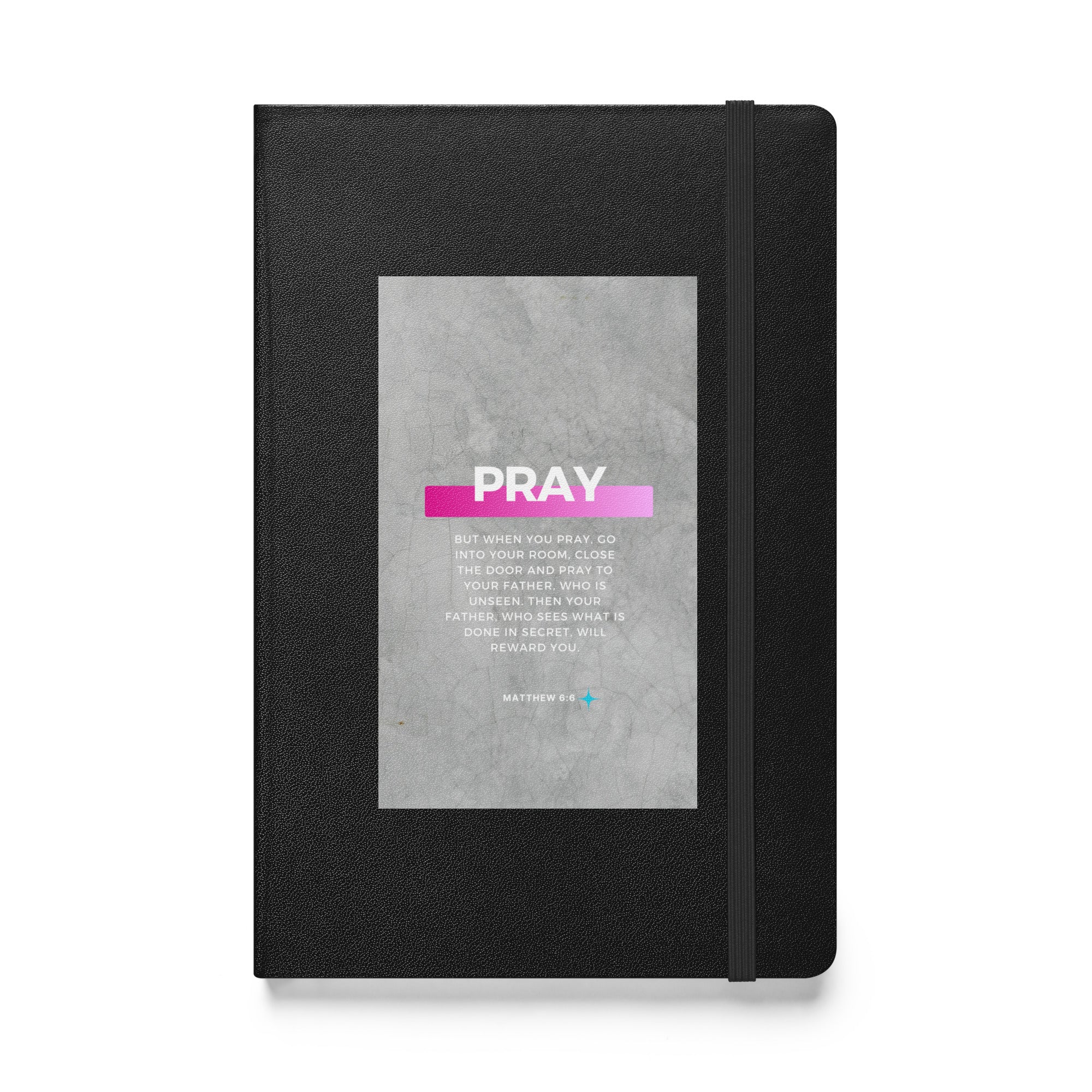 Hardcover bound notebook - Matthew 6:6