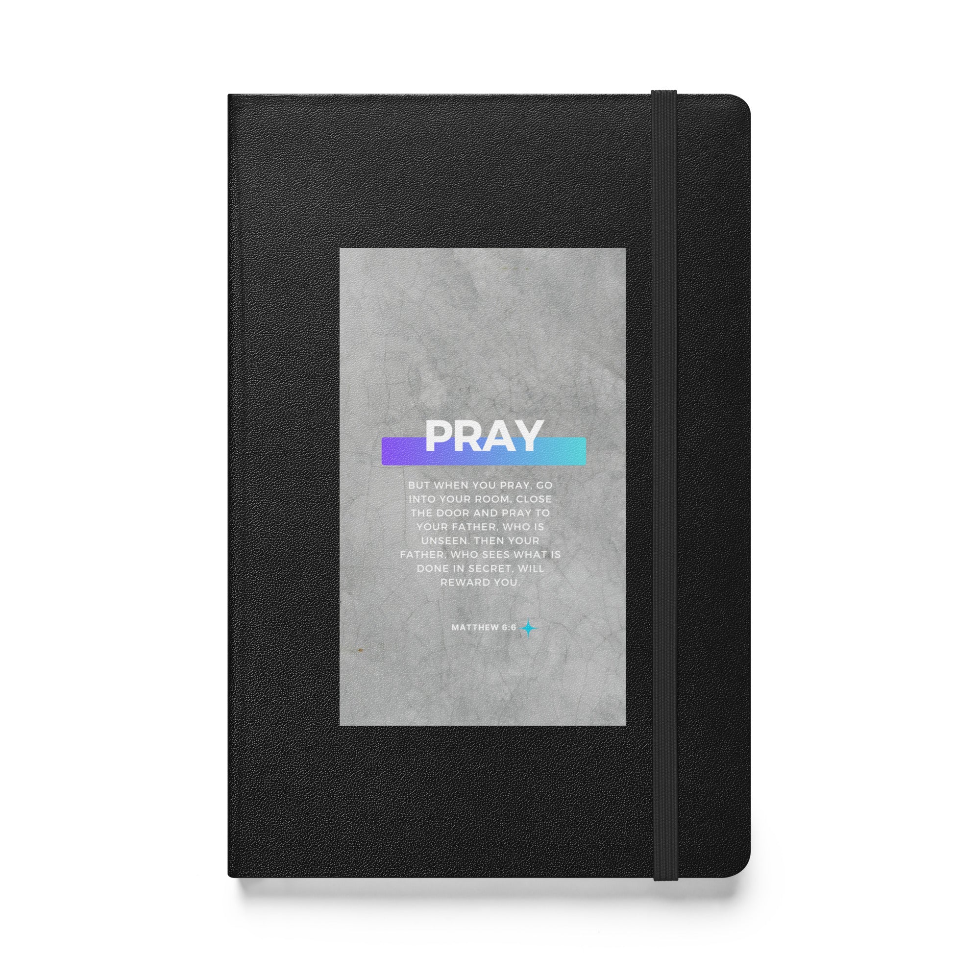 Hardcover bound notebook - Matthew 6:6