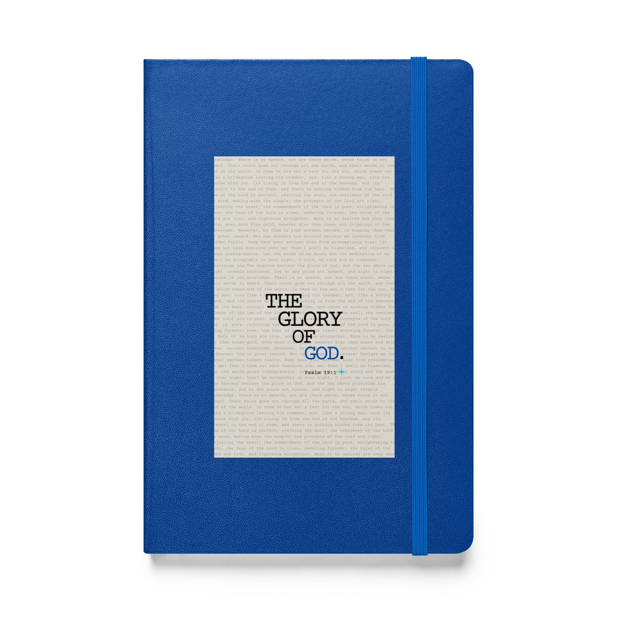 Hardcover bound notebook - Psalm 19:1