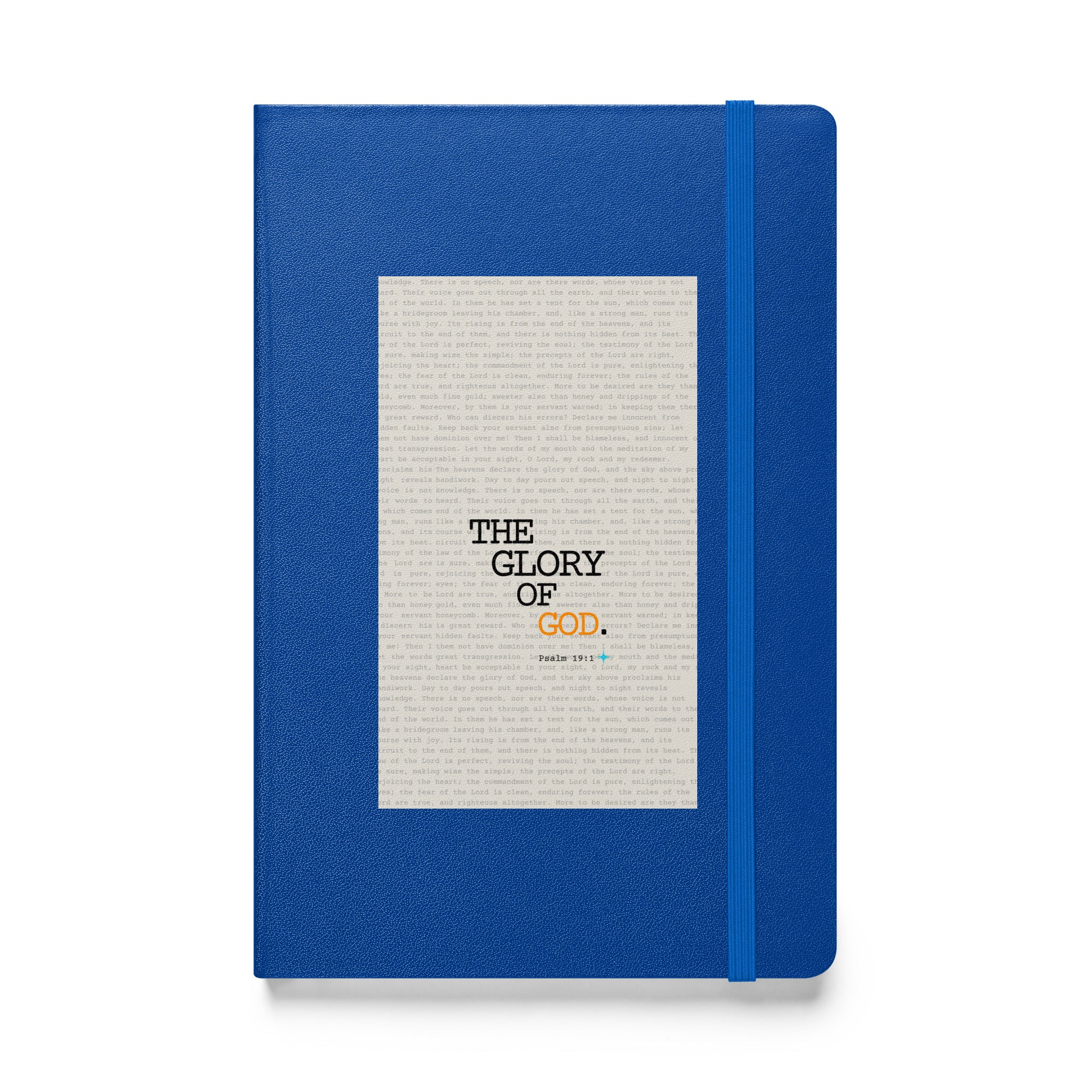 Hardcover bound notebook - Psalm 19:1