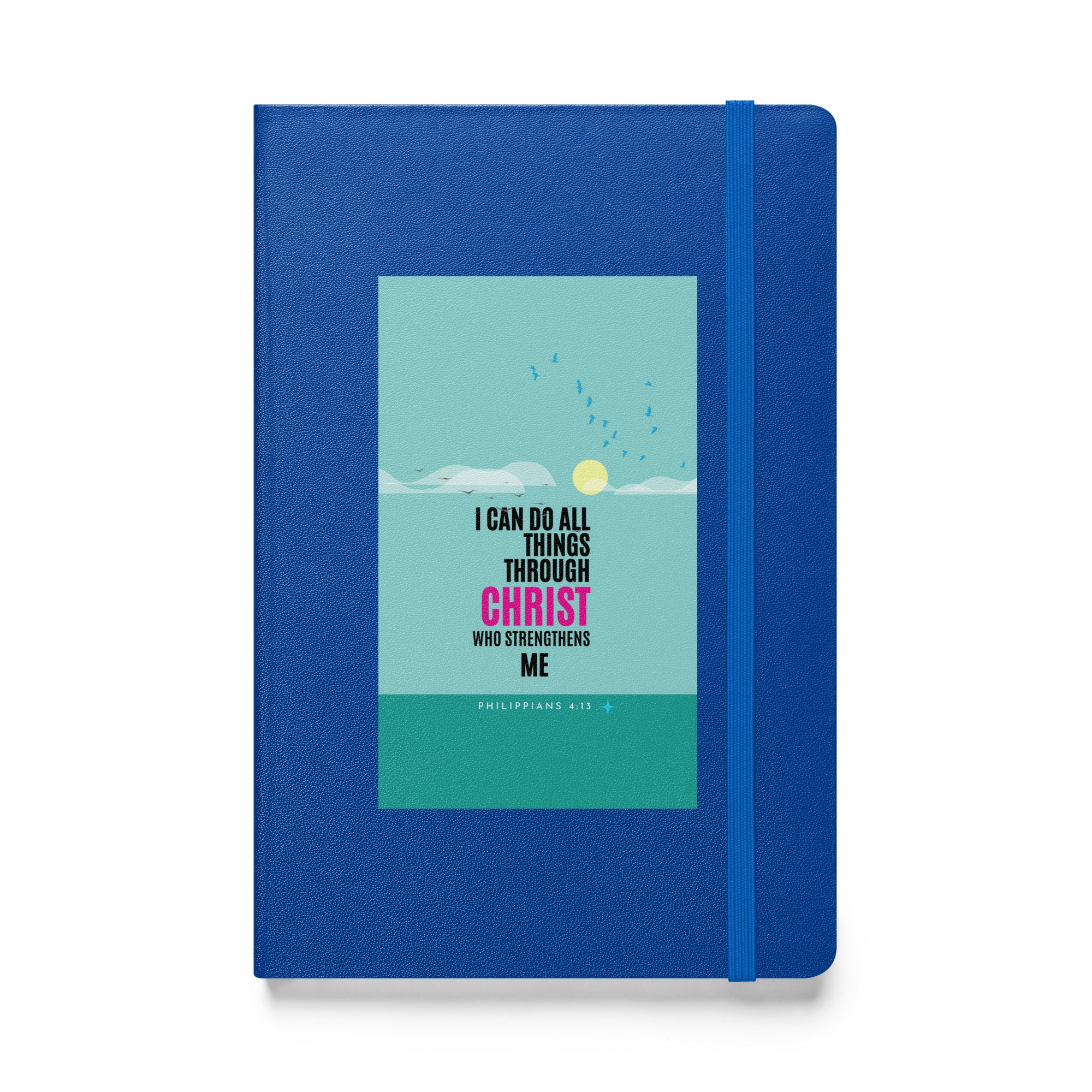 Hardcover bound notebook - Philippians 4:13