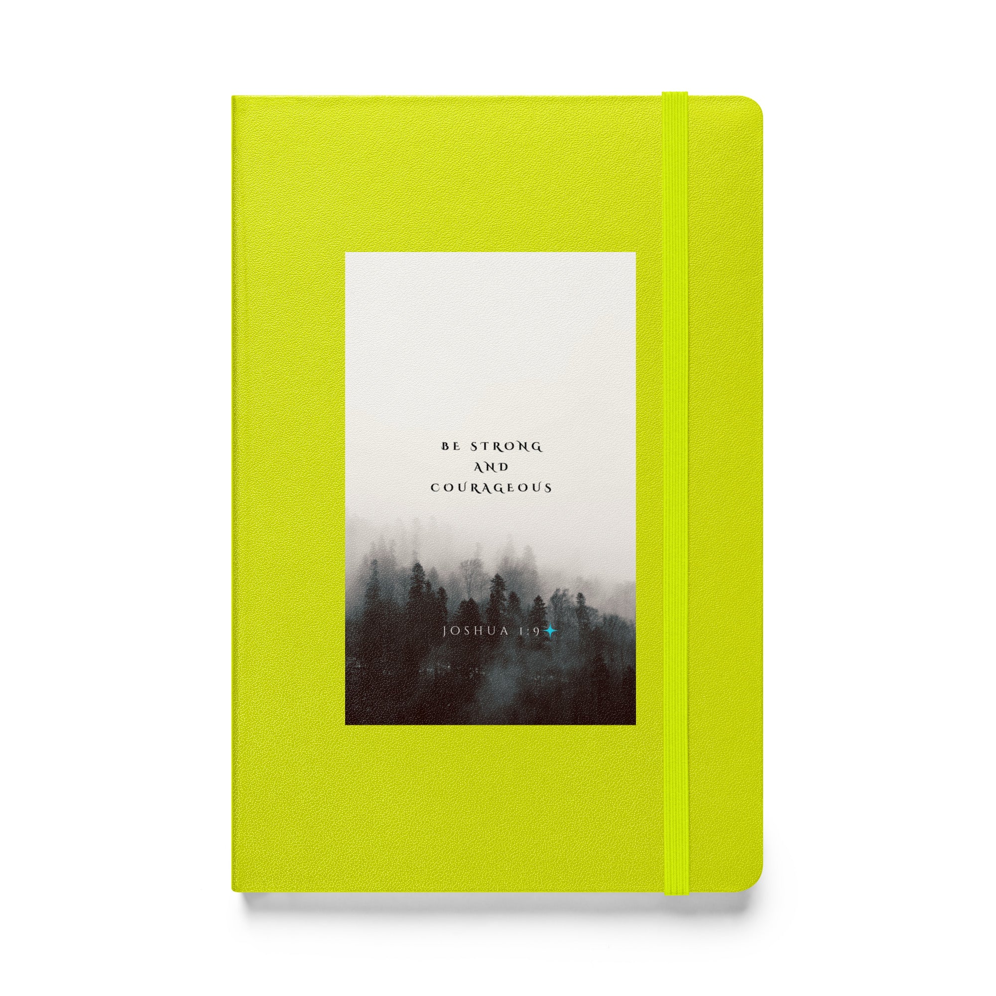 Hardcover bound notebook - Joshua 1:9