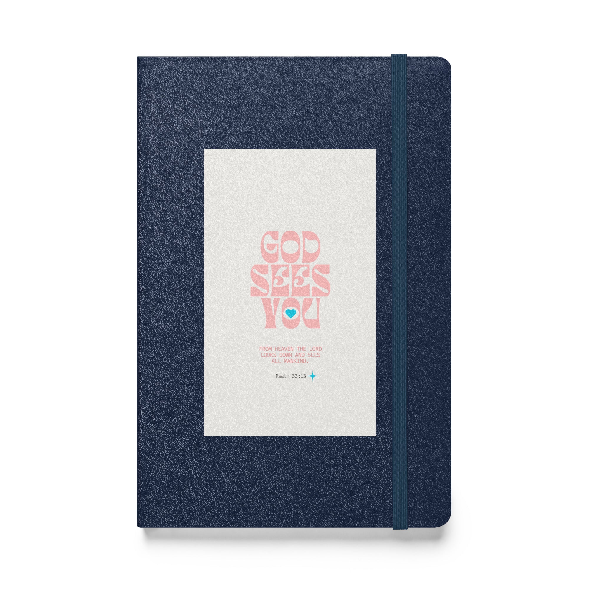 Hardcover bound notebook - Psalm 33:13