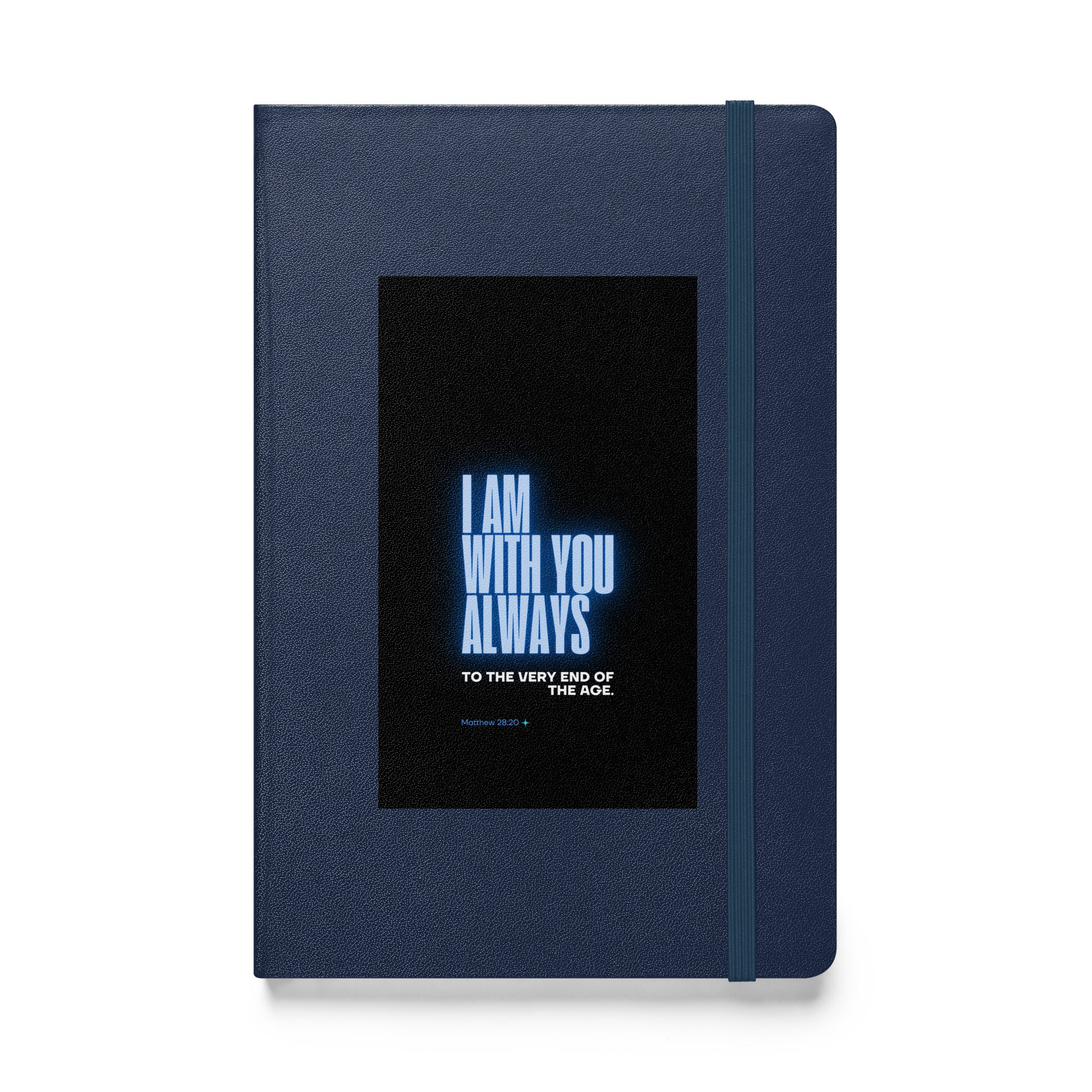 Hardcover bound notebook - Matthew 28:20