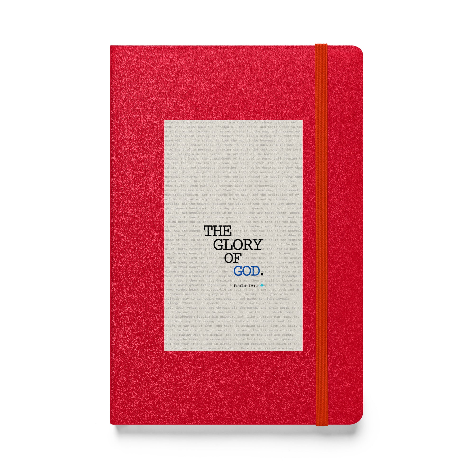 Hardcover bound notebook - Psalm 19:1