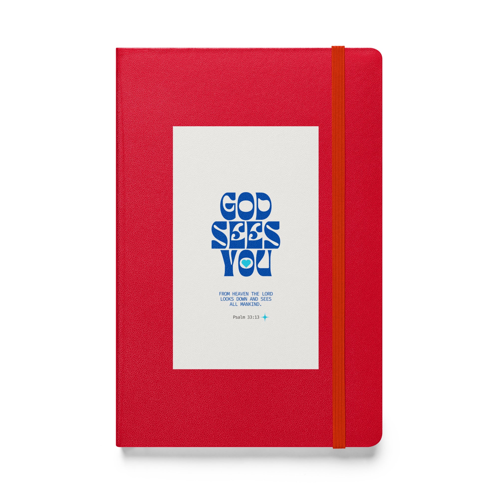 Hardcover bound notebook - Psalm 33:13