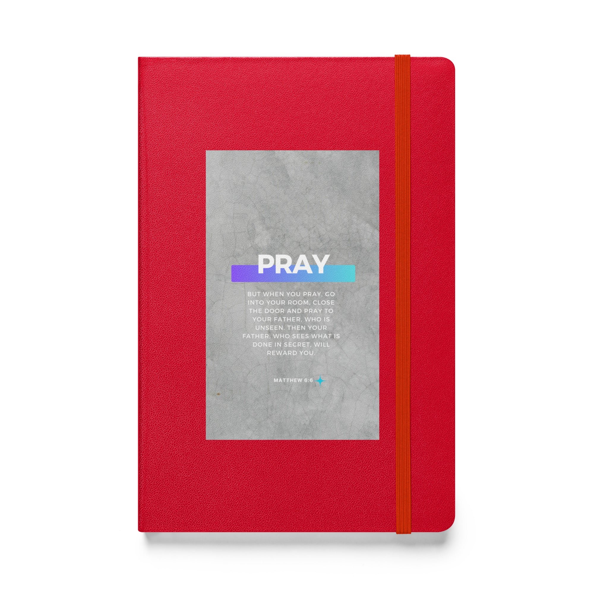 Hardcover bound notebook - Matthew 6:6