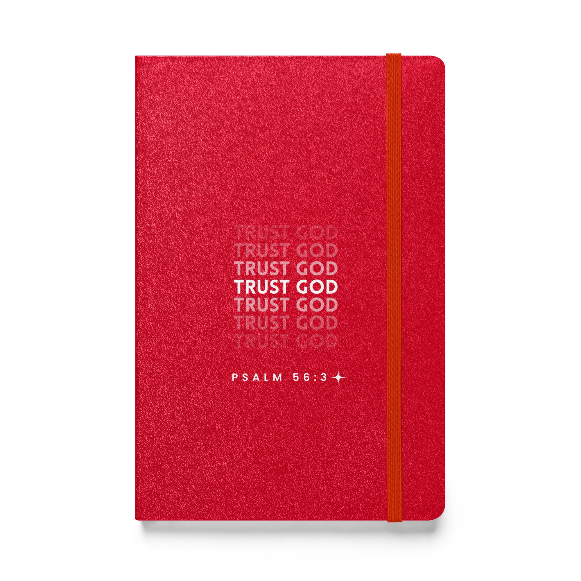 Hardcover bound notebook - Psalm 56:3