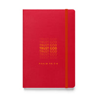 Hardcover bound notebook - Psalm 56:3