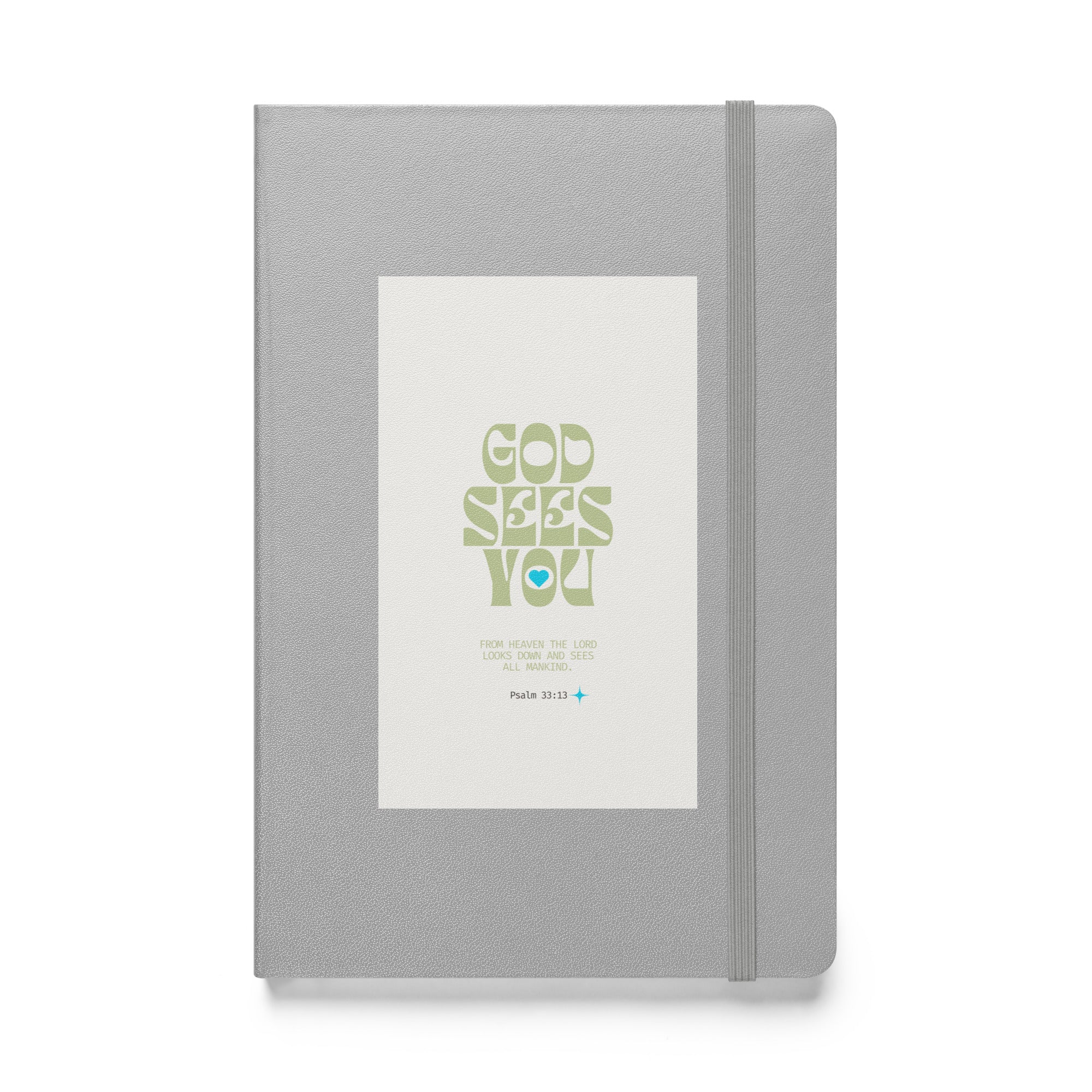 Hardcover bound notebook - Psalm 33:13