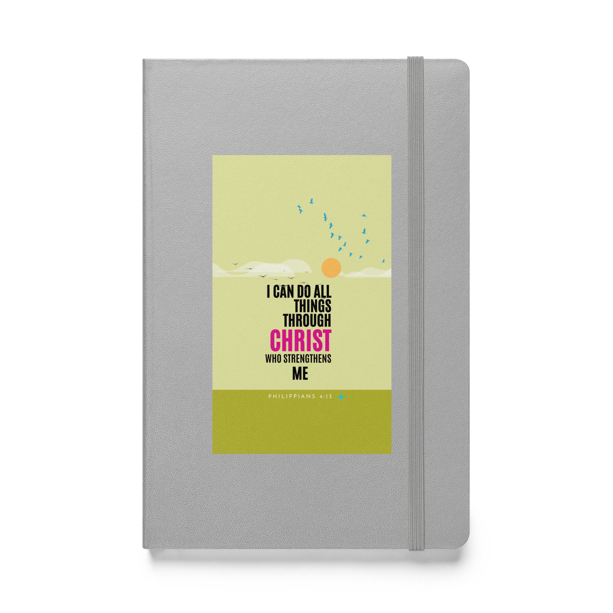 Hardcover bound notebook - Philippians 4:13