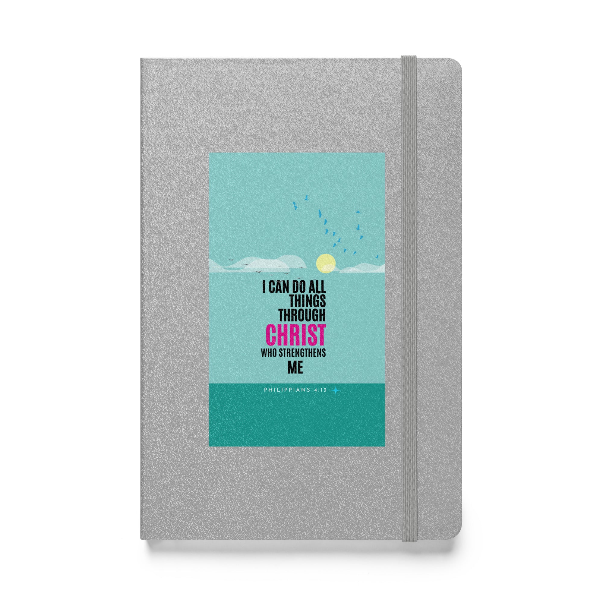 Hardcover bound notebook - Philippians 4:13