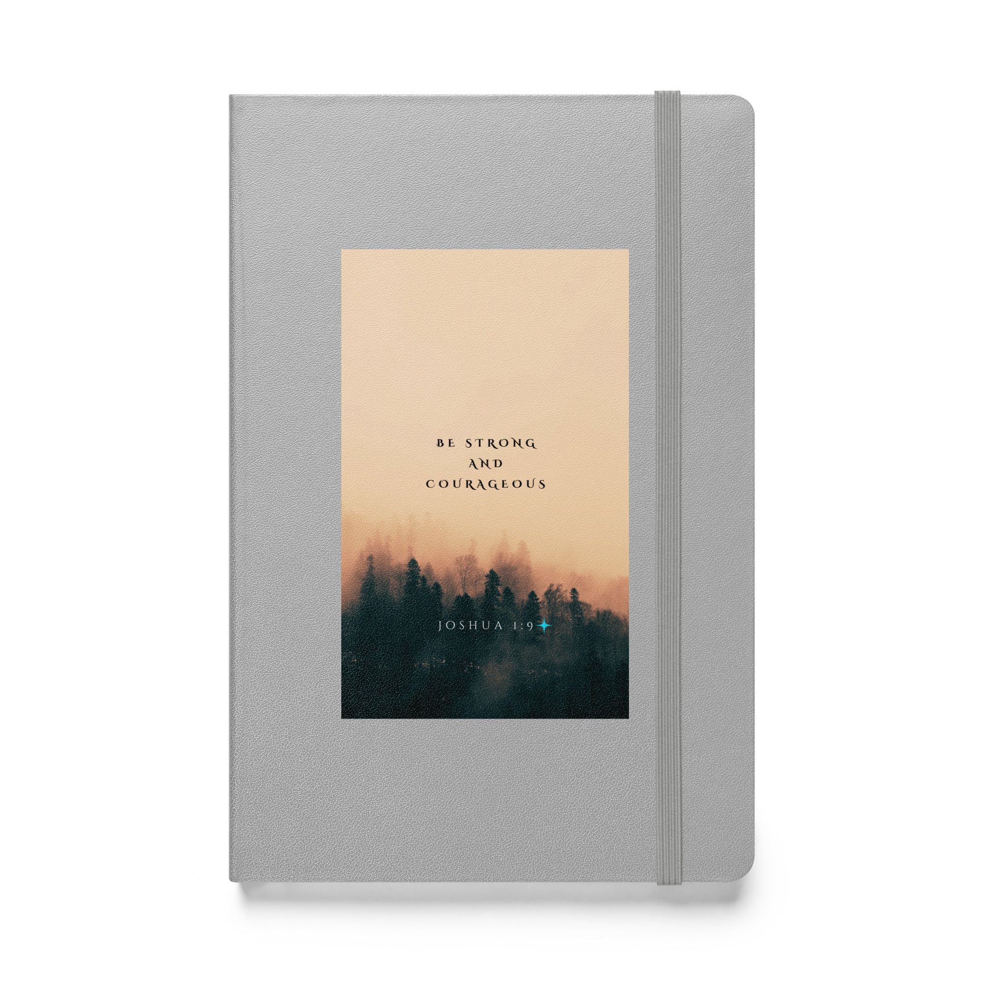Hardcover bound notebook - Joshua 1:9