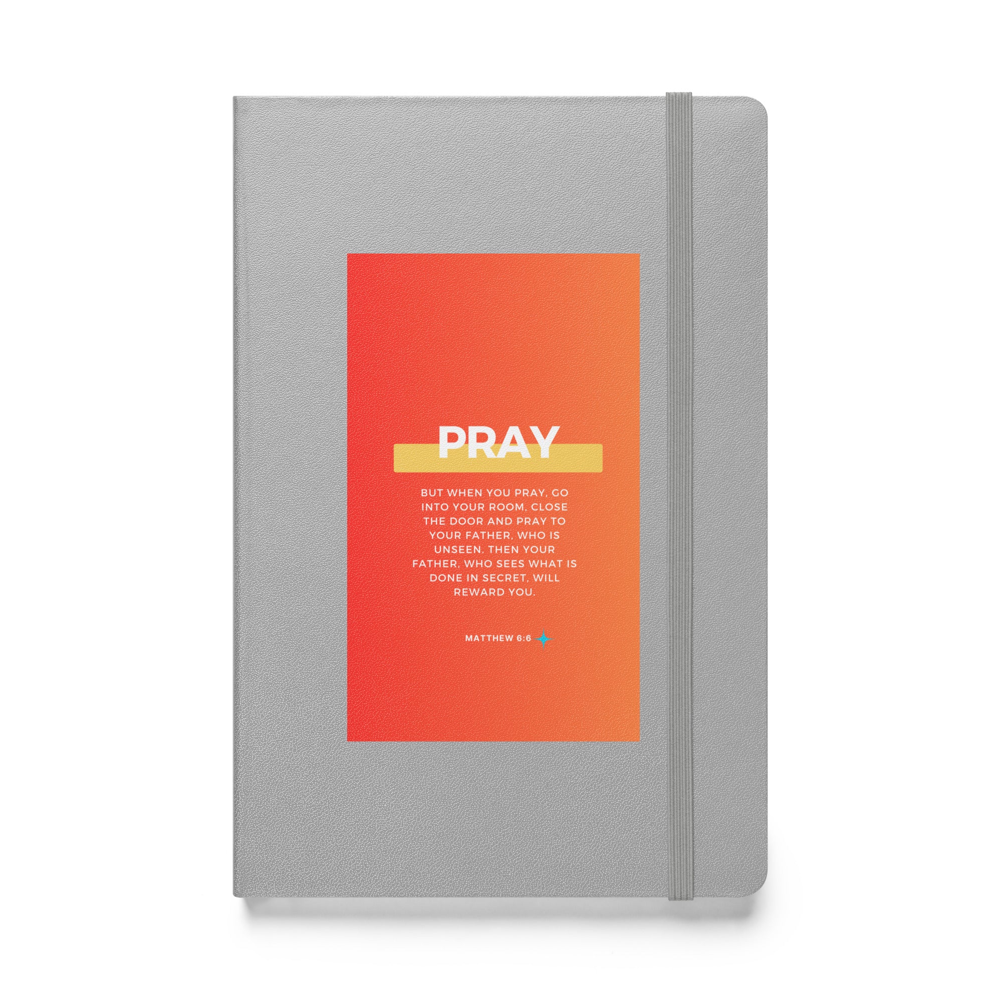 Hardcover bound notebook - Matthew 6:6