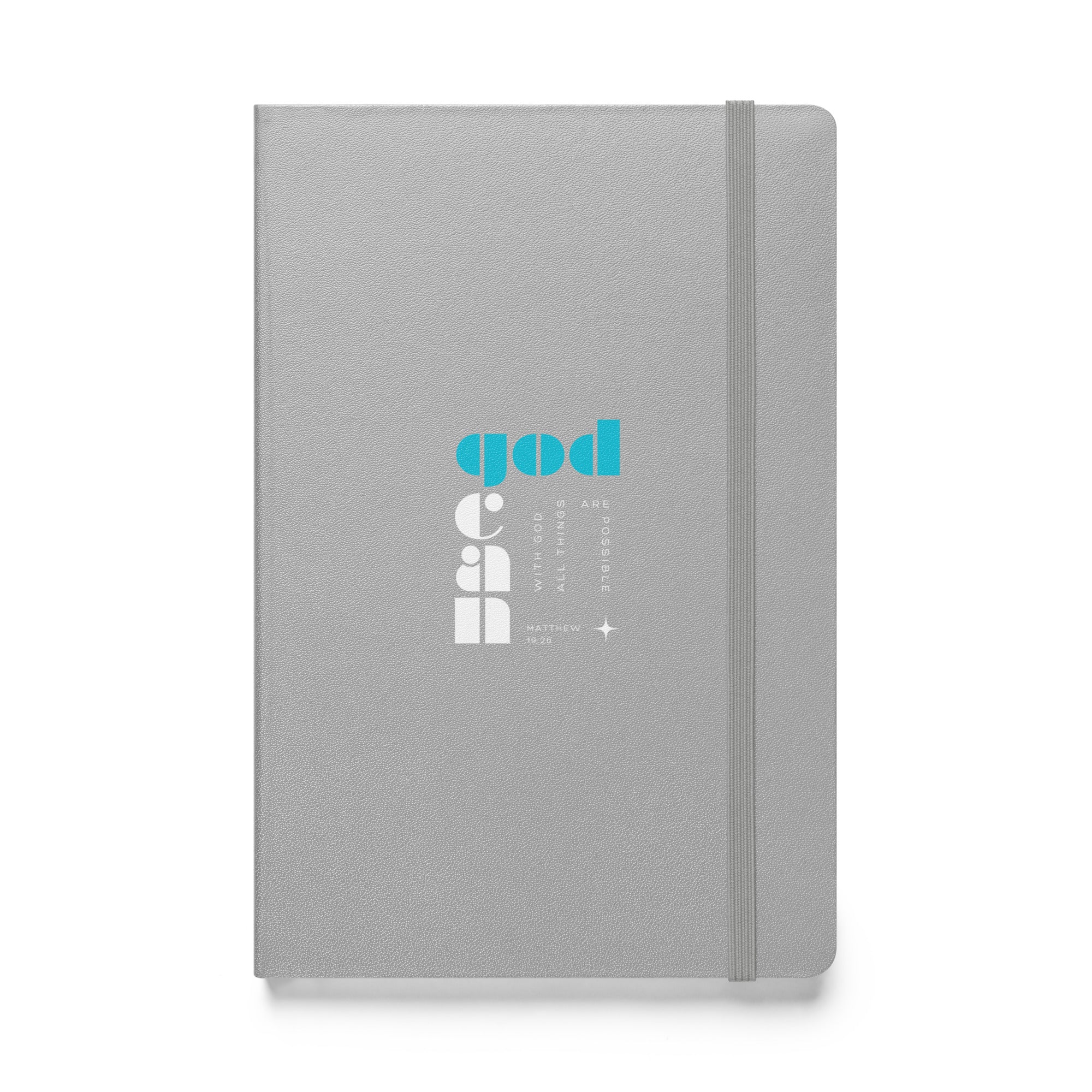 Hardcover bound notebook - Matthew 19:26