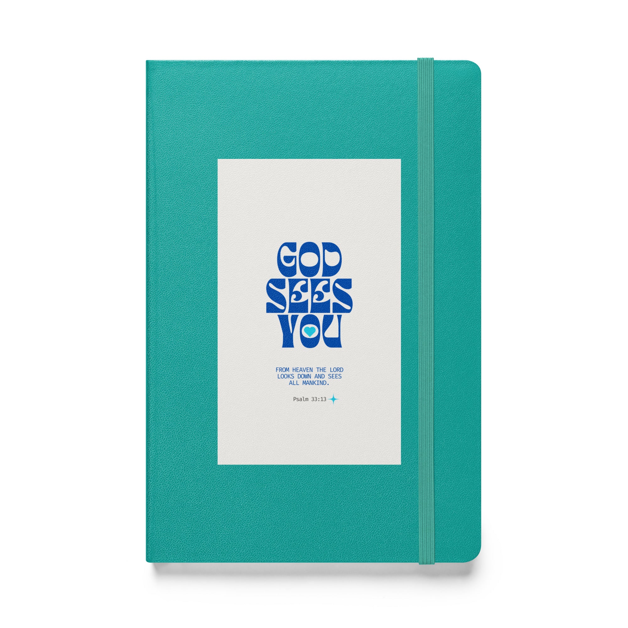 Hardcover bound notebook - Psalm 33:13