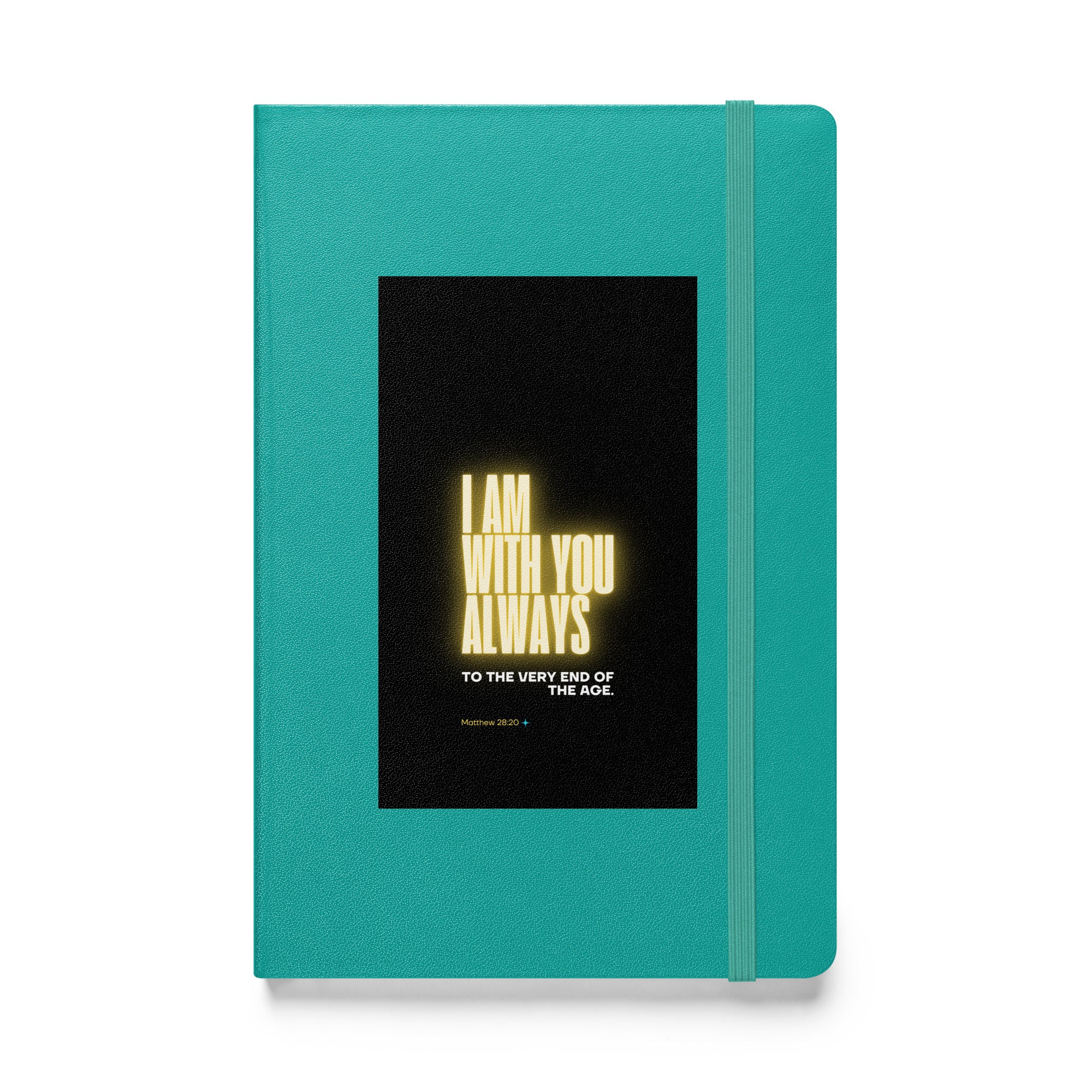 Hardcover bound notebook - Matthew 28:20