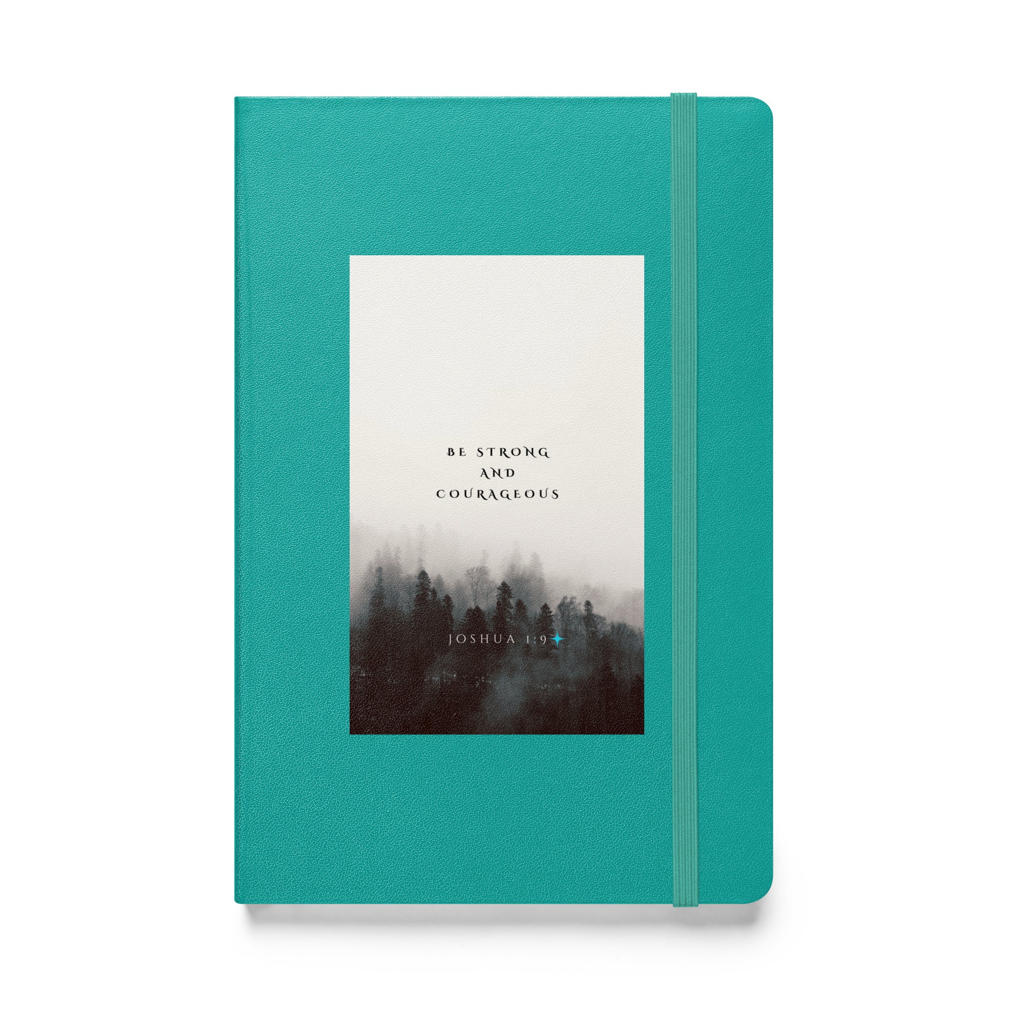 Hardcover bound notebook - Joshua 1:9