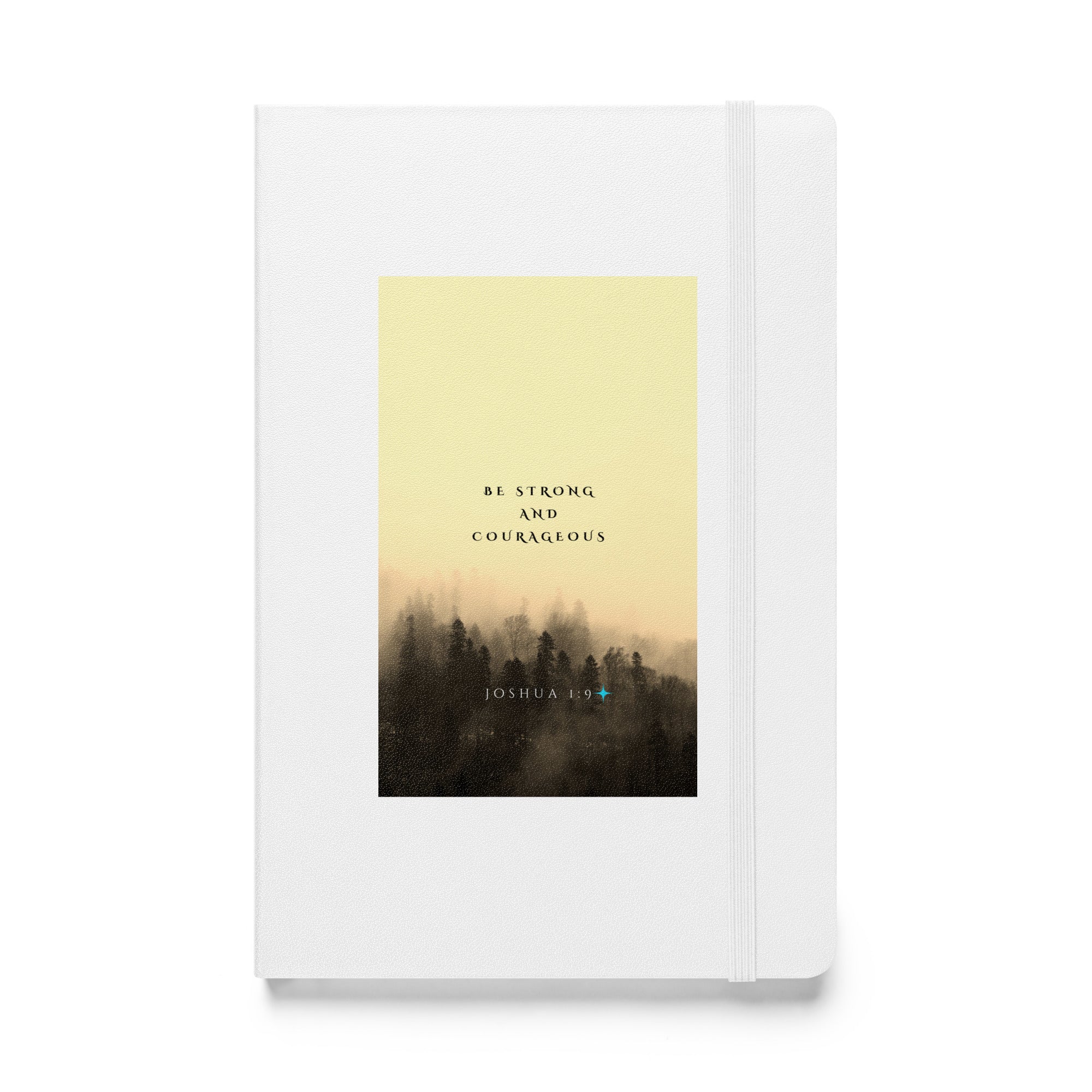 Hardcover bound notebook - Joshua 1:9