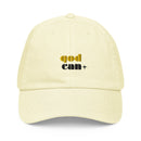 Embroidered pastel baseball hat - Matthew 19:26