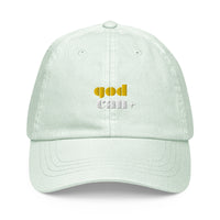 Embroidered pastel baseball hat - Matthew 19:26