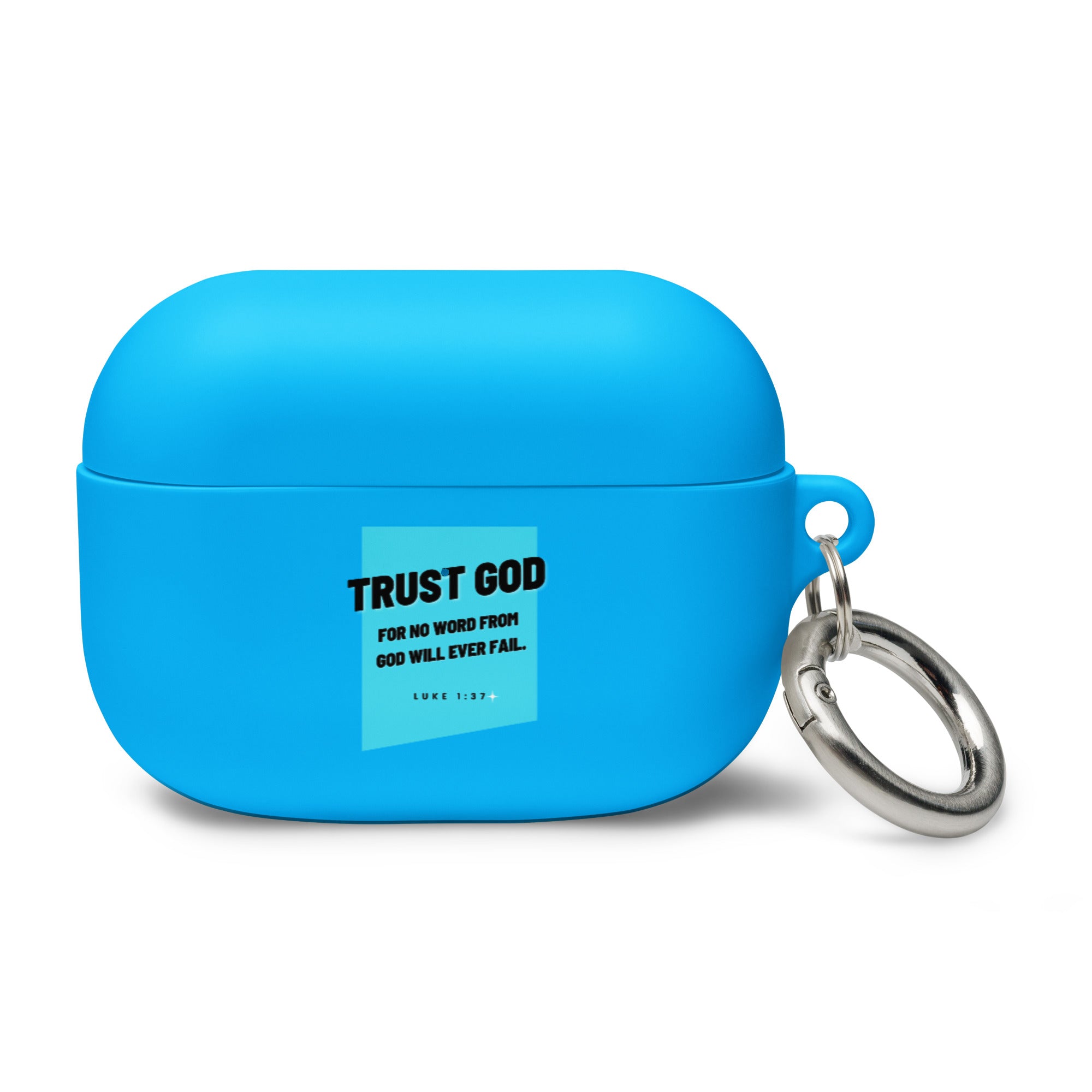 Rubber Case for AirPods Case - Luke 1:37