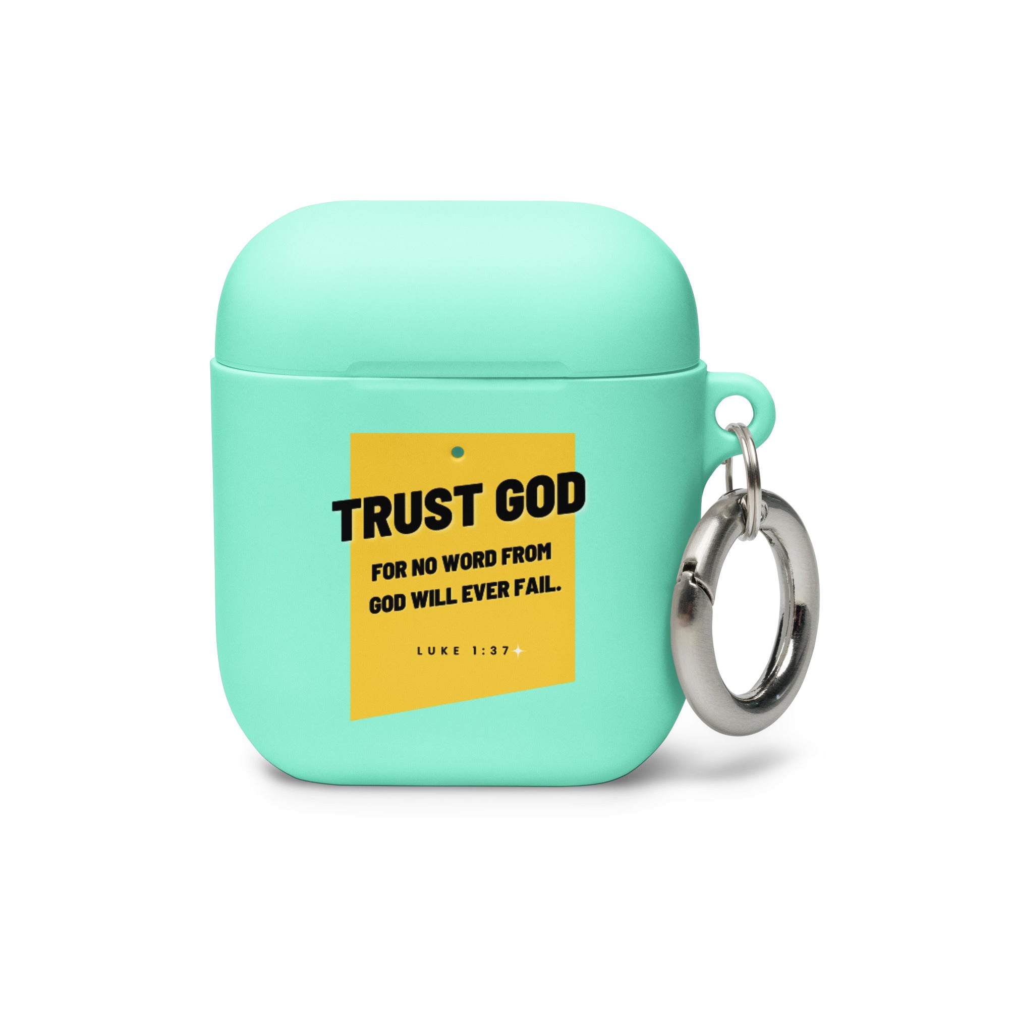 Rubber Case for AirPods Case - Luke 1:37